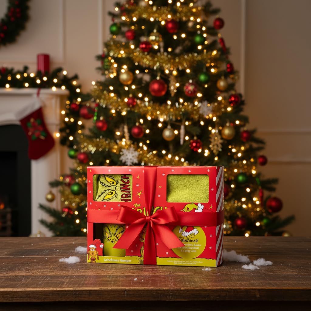 Grinch Hot Chocolate Gift Set with Mug and Socks - Hot Chocolate & Marshmallows 14