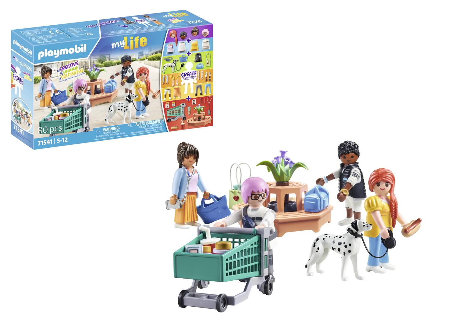 Playmobil MyFigures Shopping Playset - 80-Piece Fashion Fun for Ages 5+ 7