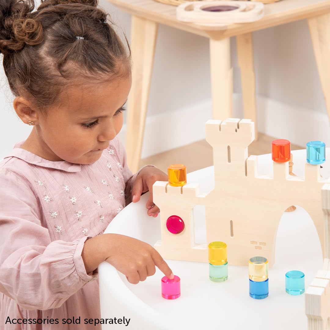 tickit Gem Circles - 10 Acrylic Gemstones for Sensory Play, Stacking & STEM Learning | Ages 3+ 2