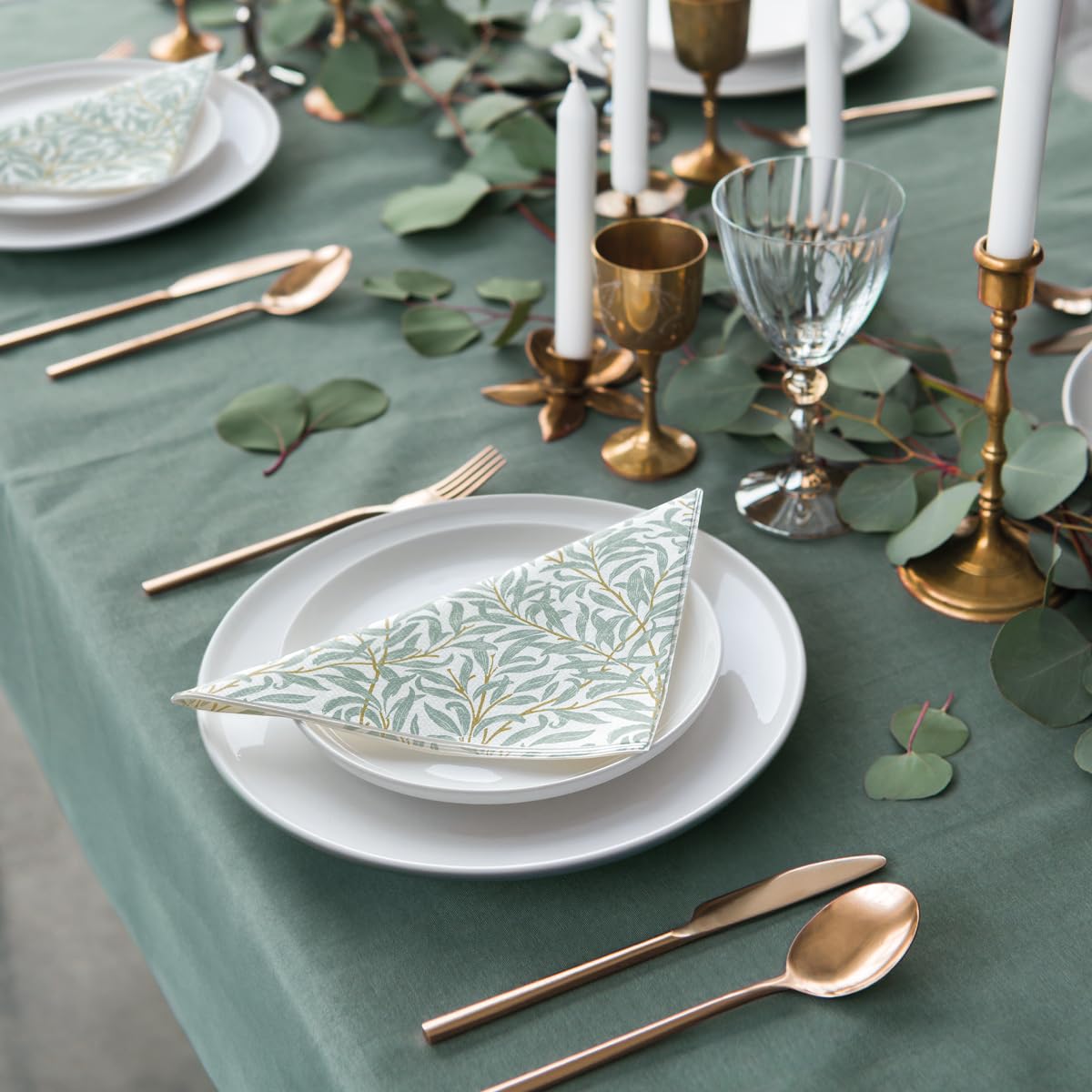 PAW Cloth-Like Airlaid Napkins 40 x 40 cm | 50 Pieces | Willow Branch 3