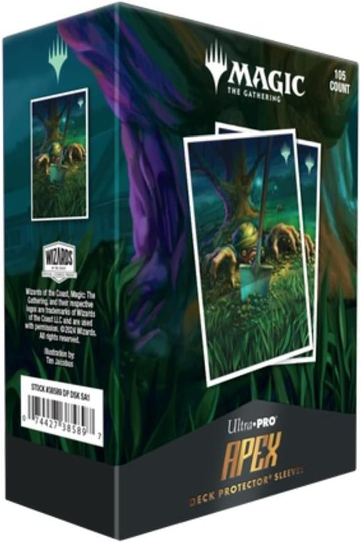 Ultra Pro MTG Duskmourn 105ct Apex Deck Protector Sleeves - Exhume Artwork by Tim Jacobus