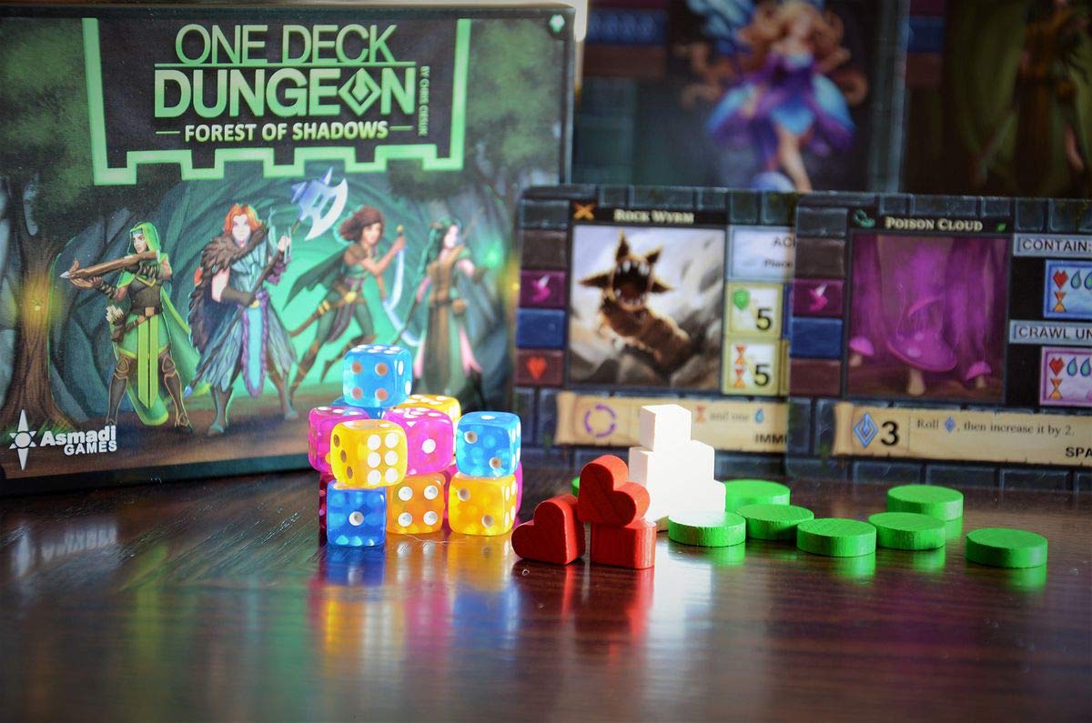 One Deck Dungeon: Forest of Shadows - 1-2 Player Cooperative Board Game | 30-45 Min Playtime | Standalone Expansion 2