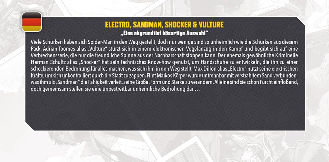 Atomic Mass Games Marvel Crisis Protocol Electro, Sandman, Shocker & Vulture Villains Pack