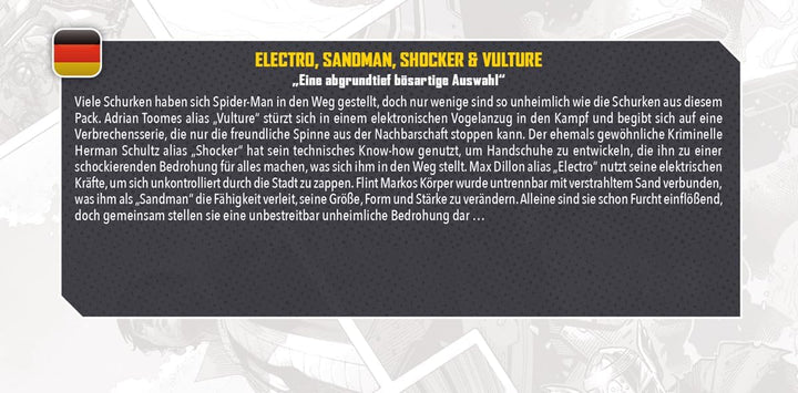 Atomic Mass Games Marvel Crisis Protocol Electro, Sandman, Shocker & Vulture Villains Pack