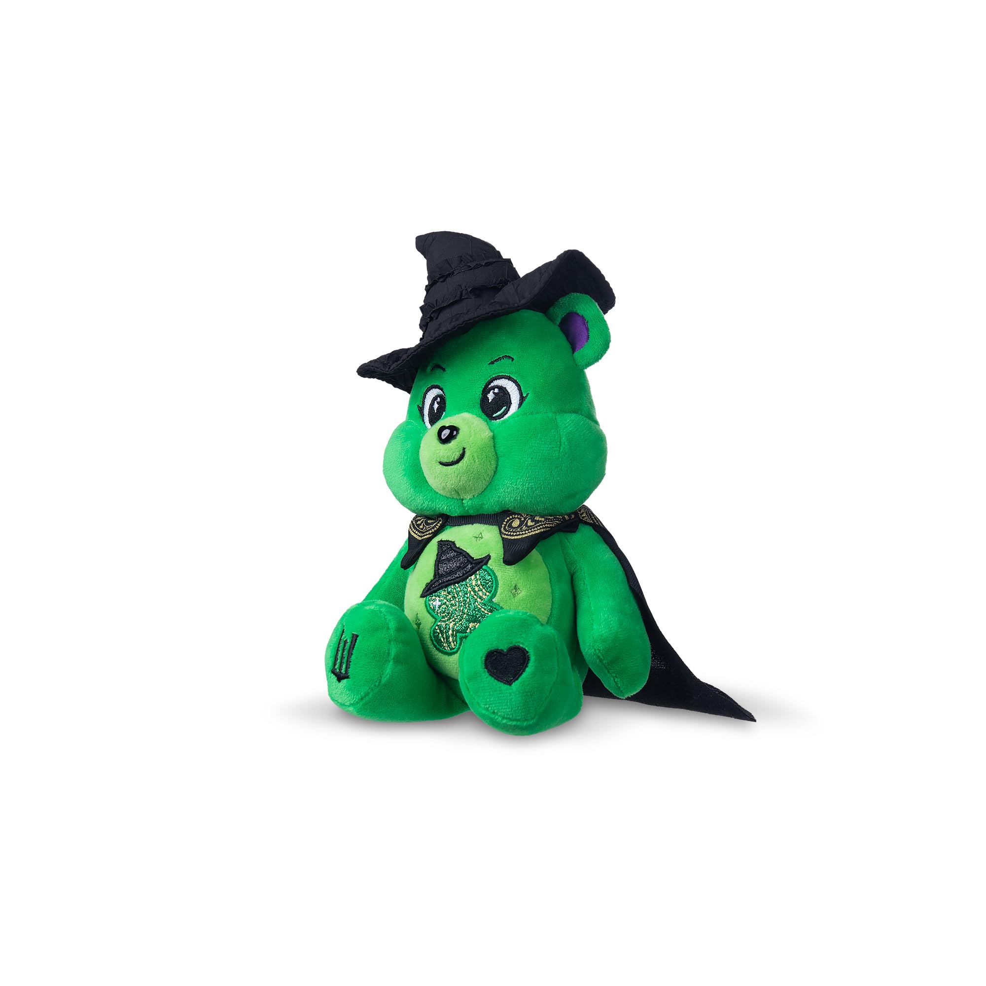 Care Bears x Wicked Good Luck Bear as Elphaba 22cm Plush - Collectible Stuffed Animal
