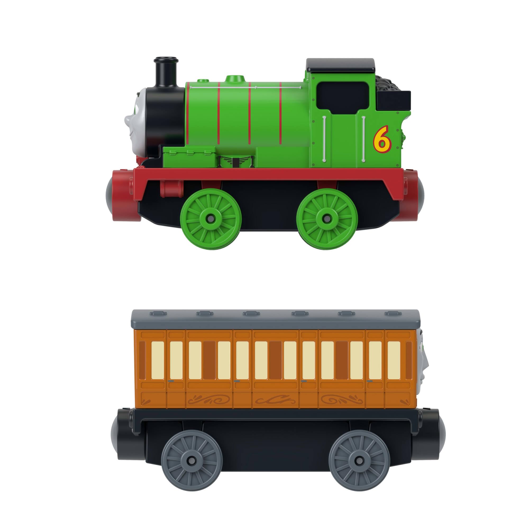 Thomas & Friends Percy & Clarabel Push-Along Train Set - Multicolor, Ages 3+ 5