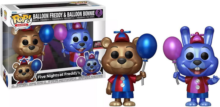 Funko Pop! Games Five Nights at Freddy's - Balloon Freddy & Balloon Bonnie Vinyl Figure 2-Pack (TargetCon Exclusive)