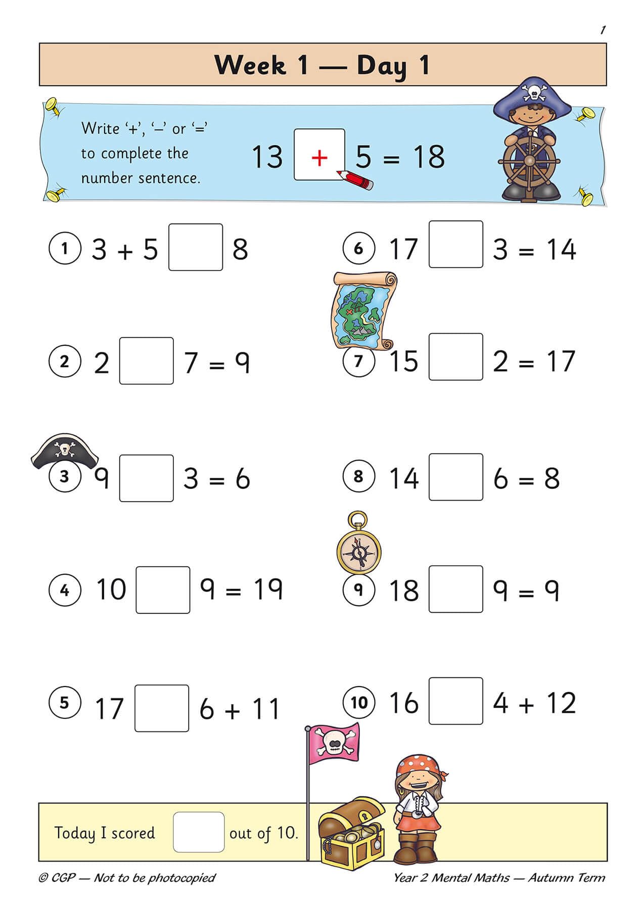 CGP Books KS1 Mental Maths Daily Practice Book - Year 2 Autumn Term | Ages 6-7 | Paperback 2