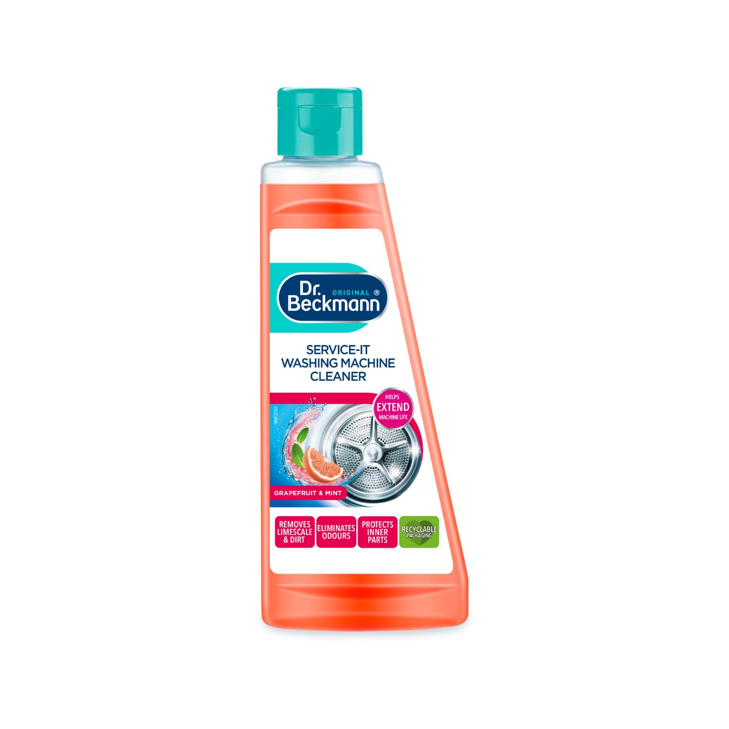 Dr. Beckmann Service-it Washing Machine Cleaner - Removes Limescale & Odour | 250 ml Liquid