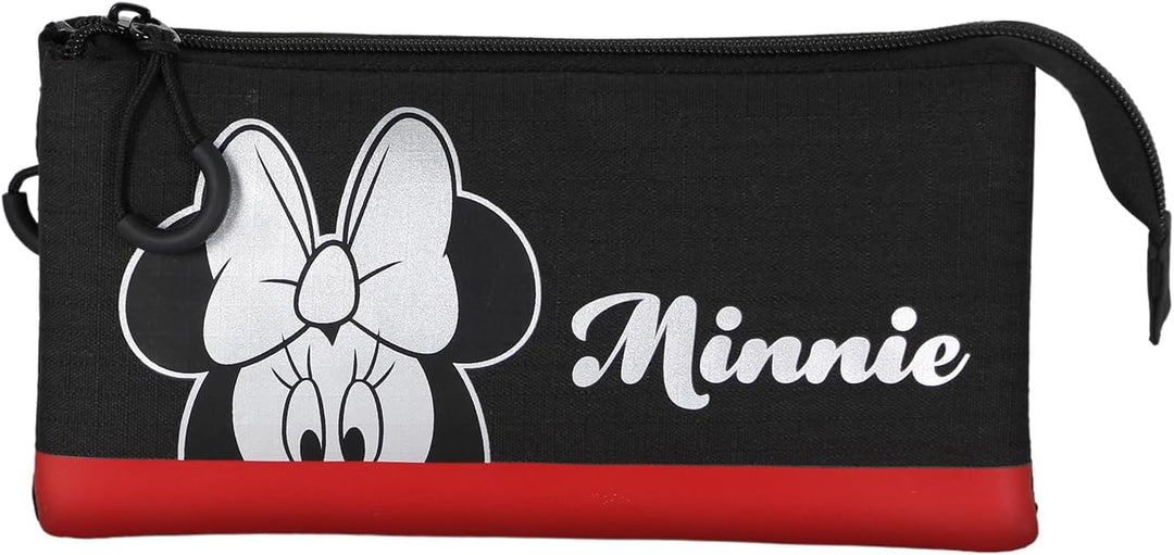 Disney Minnie Mouse Sparkle-HS Silver Pencil Case (06810)