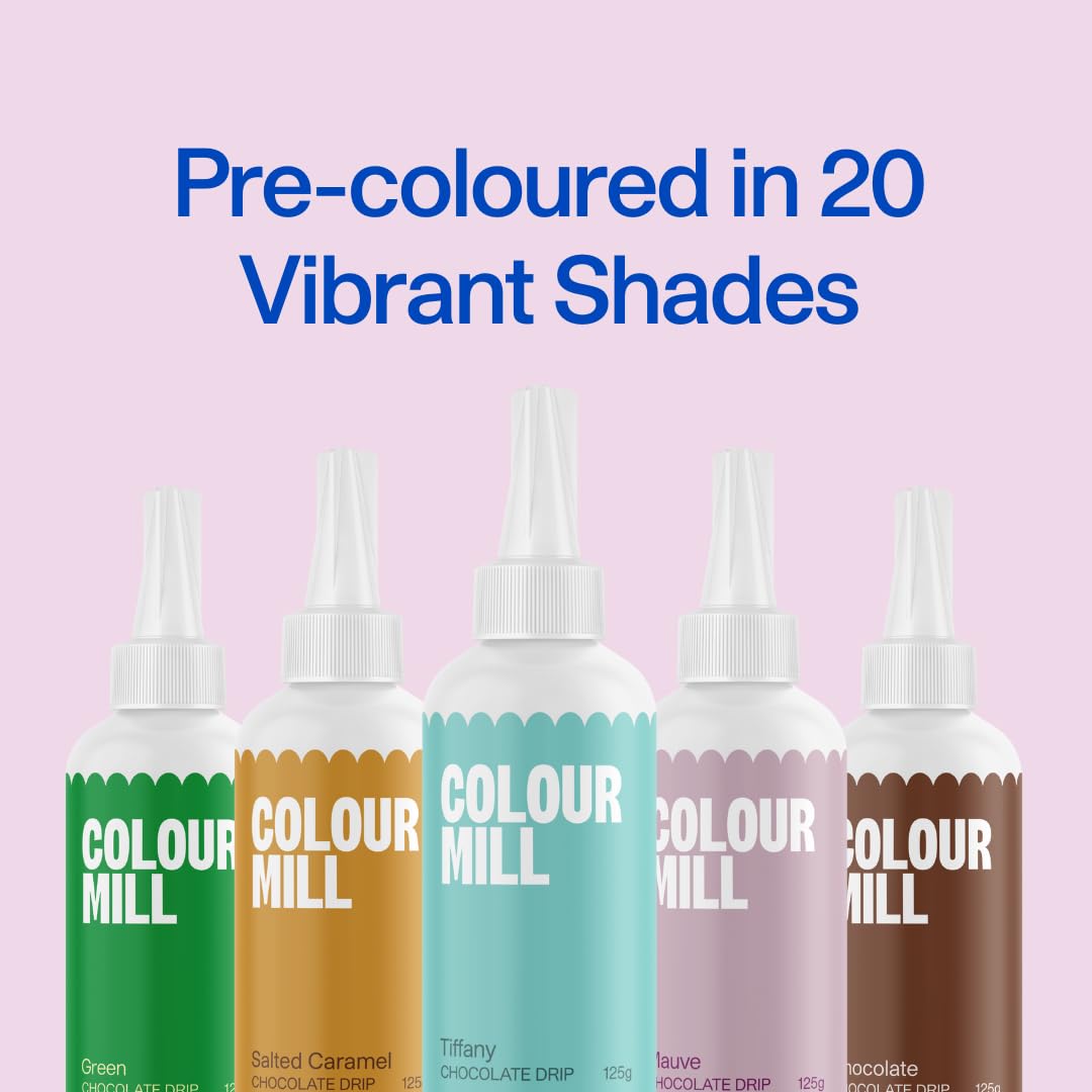 Colour Mill Choco Drip Red Easy-Melt Chocolate Drizzle for Desserts | 125g Squeeze Bottle 7