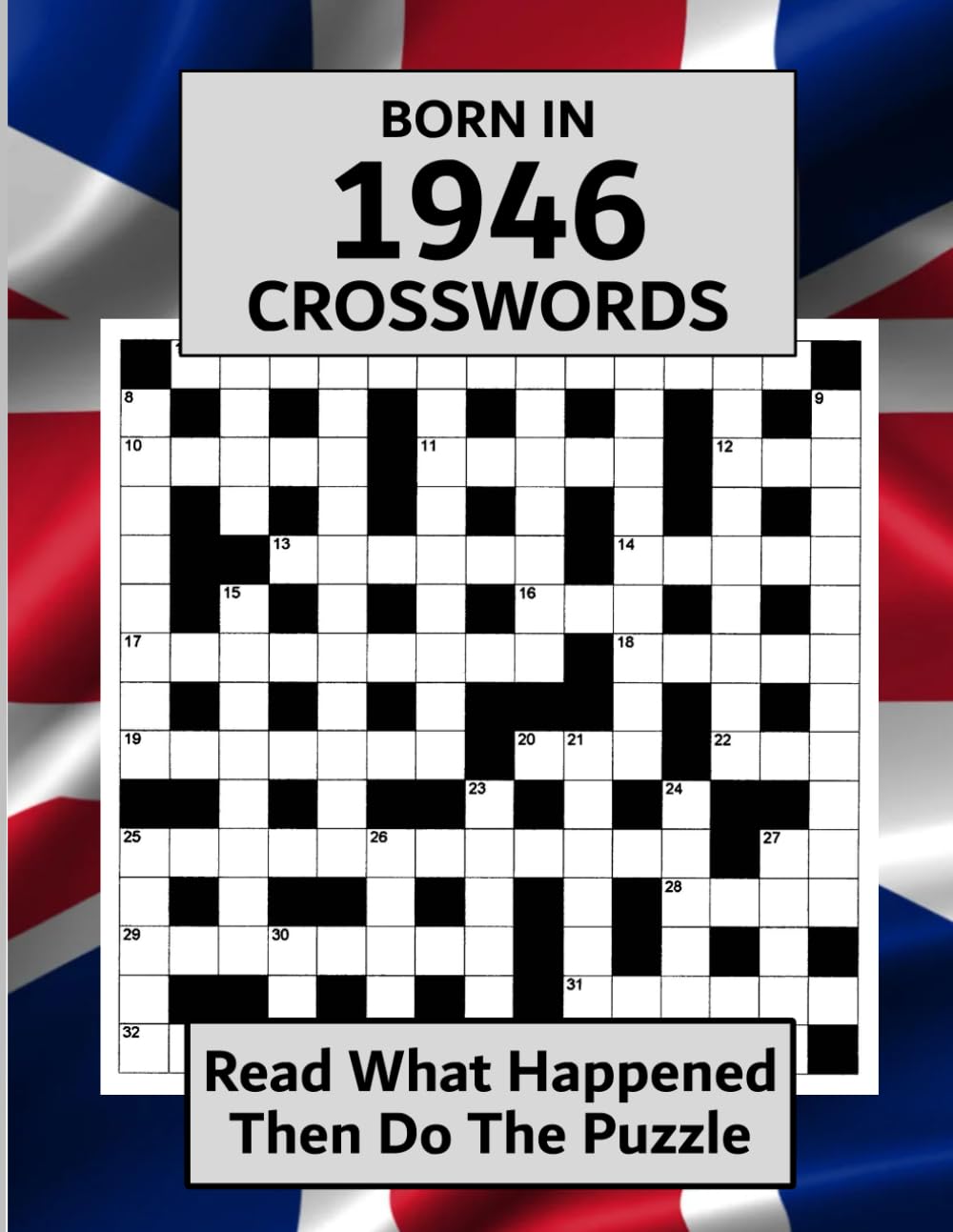 Born In 1946 Crosswords Book by Elizabeth Absalom & Malcolm Watson | Illustrated 1946 News Puzzles | Paperback