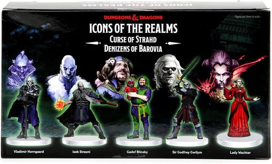 WizKids D&D Icons of the Realms: Curse of Strahd - Denizens of Barovia Miniatures Set, Multicolor