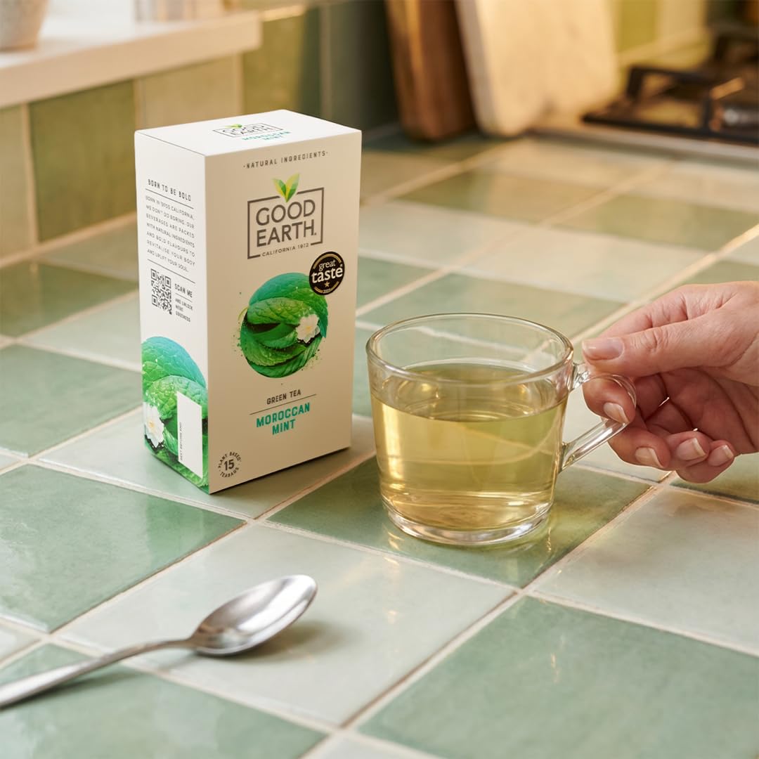 Good Earth Tea Co. Moroccan Mint Tea - 5 Packs of 15 Teabags 3