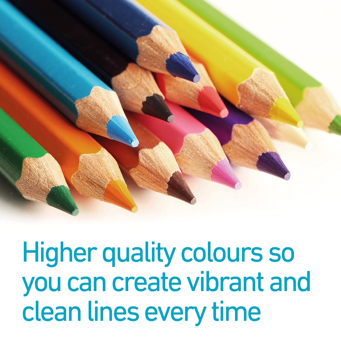 Classmaster CPW12 Coloured Pencils - Pre-Sharpened Wooden Pencils for Kids & Adults 4