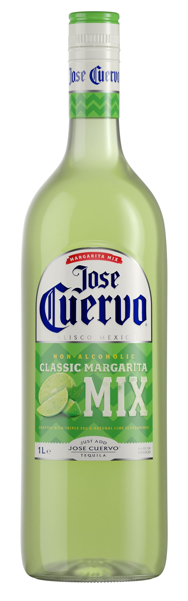 Jose Cuervo Margarita Mix - Classic Lime & Triple Sec Flavor | 1L Non-Alcoholic Mix 1