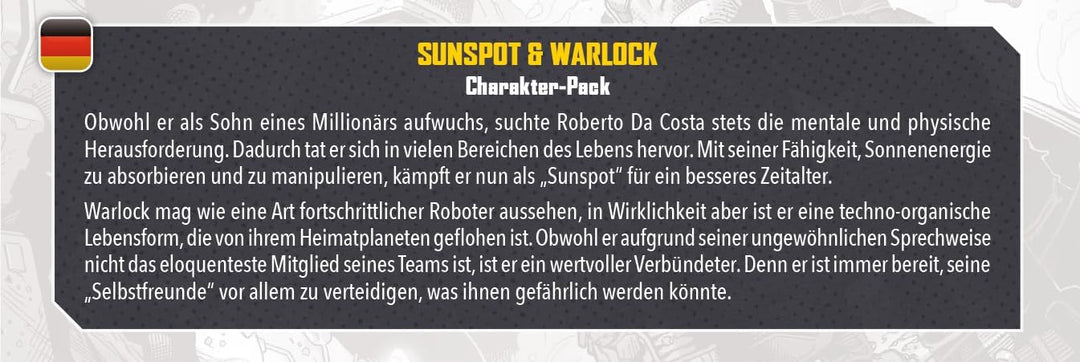 Atomic Mass Games Marvel: Crisis Protocol Sunspot & Warlock Character Pack (CP153)