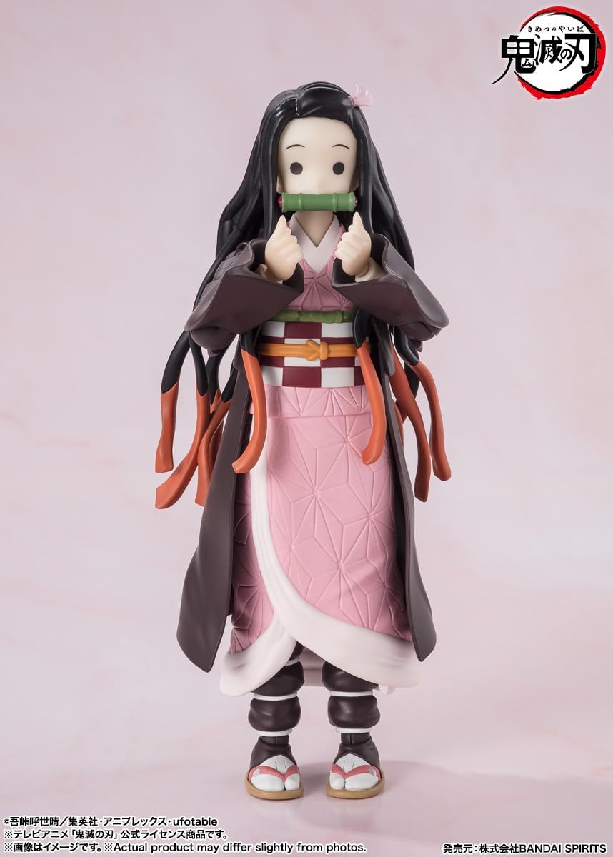 BANDAI SPIRITS S.H. Figuarts Demon Slayer: Kimetsu no Yaiba - Nezuko Kamado Action Figure (BAS66476)