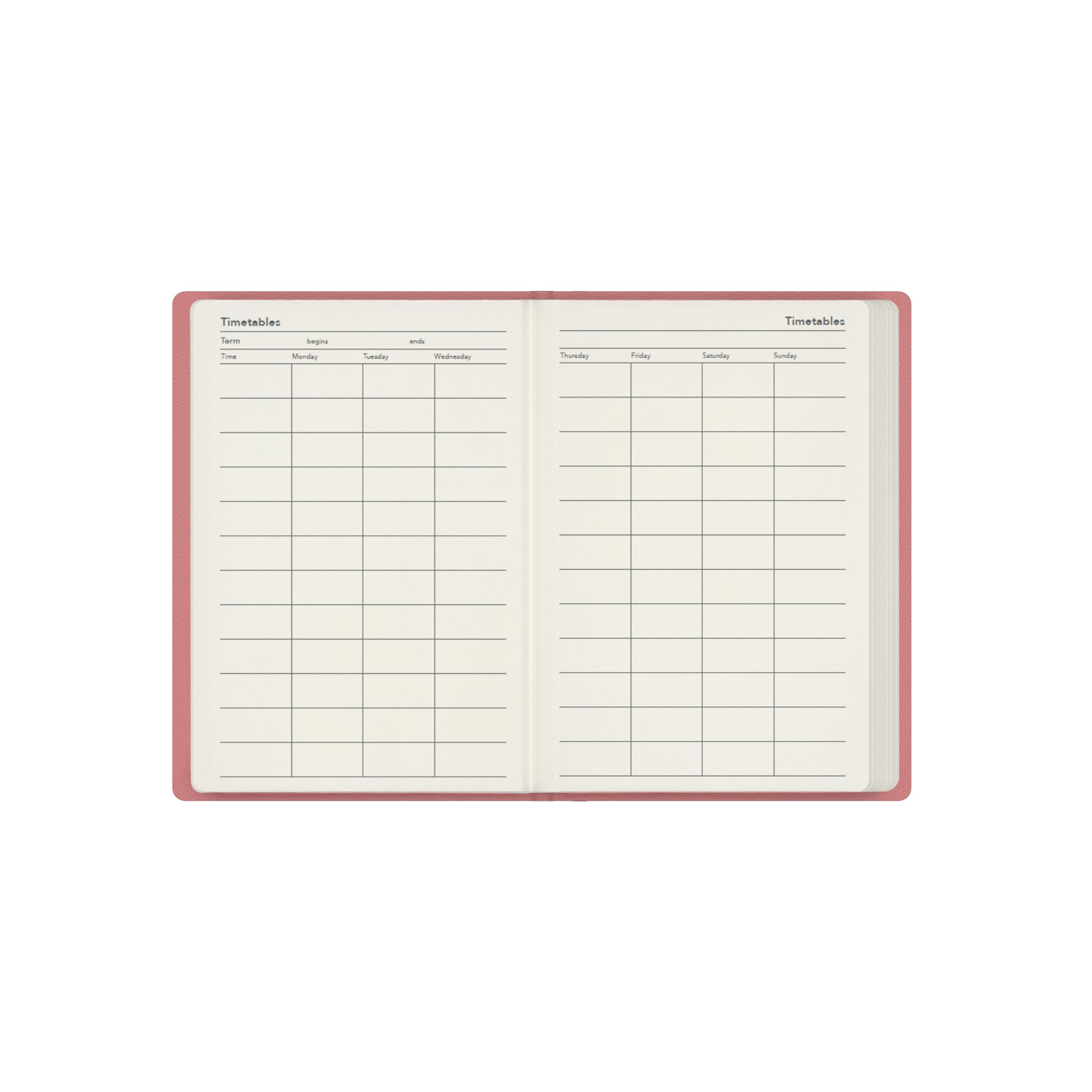 Collins 2026-2027 Mid/Academic Year Appointment Book - 13 Month A6 Week-to-View Diary | Hardcover Pink Organizer 3