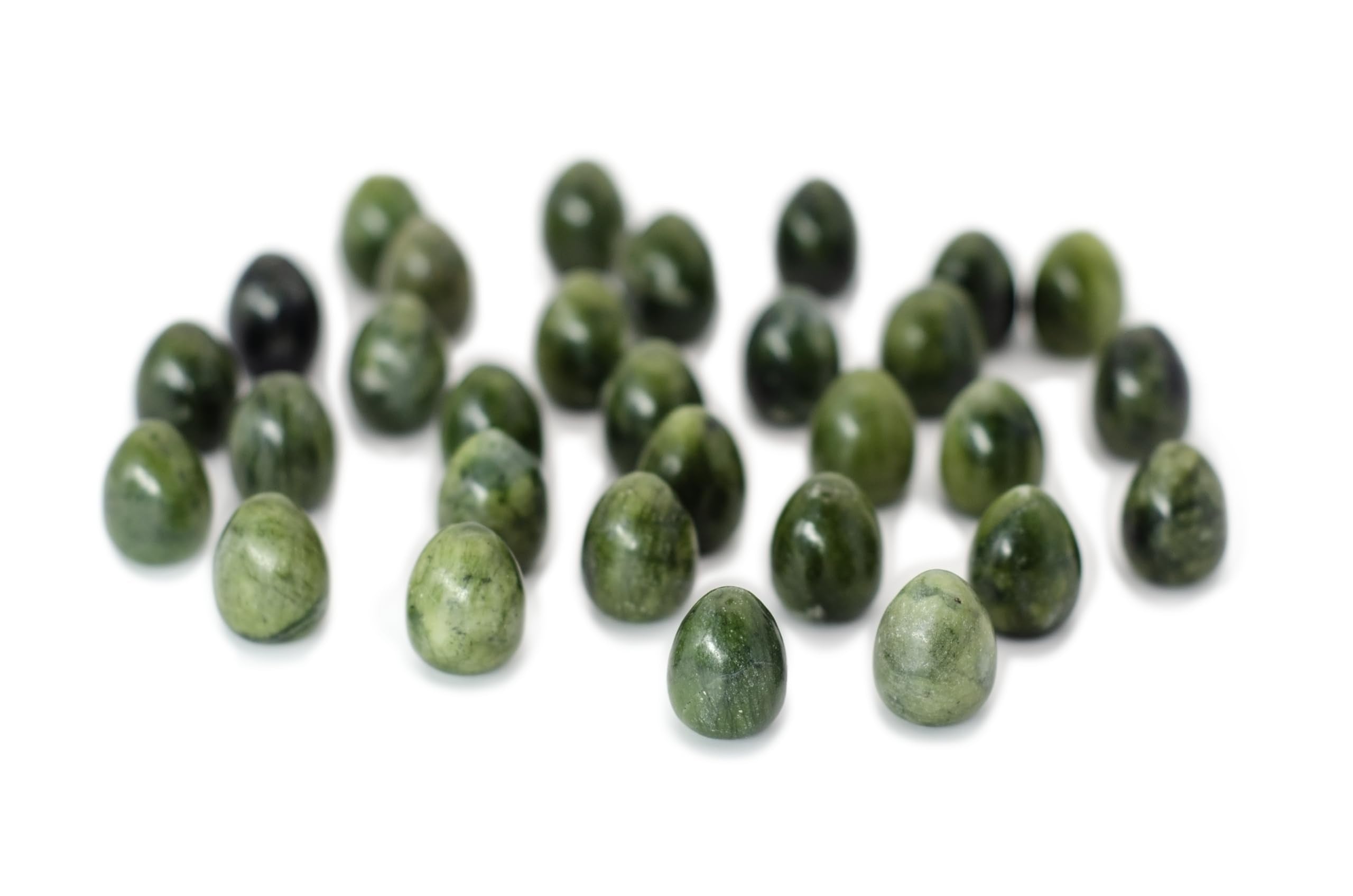 Stonemaier Games Wingspan & Wyrmspan Stone Eggs Accessory - 30 Jade-Look Eggs | Fits Base Game Box 3