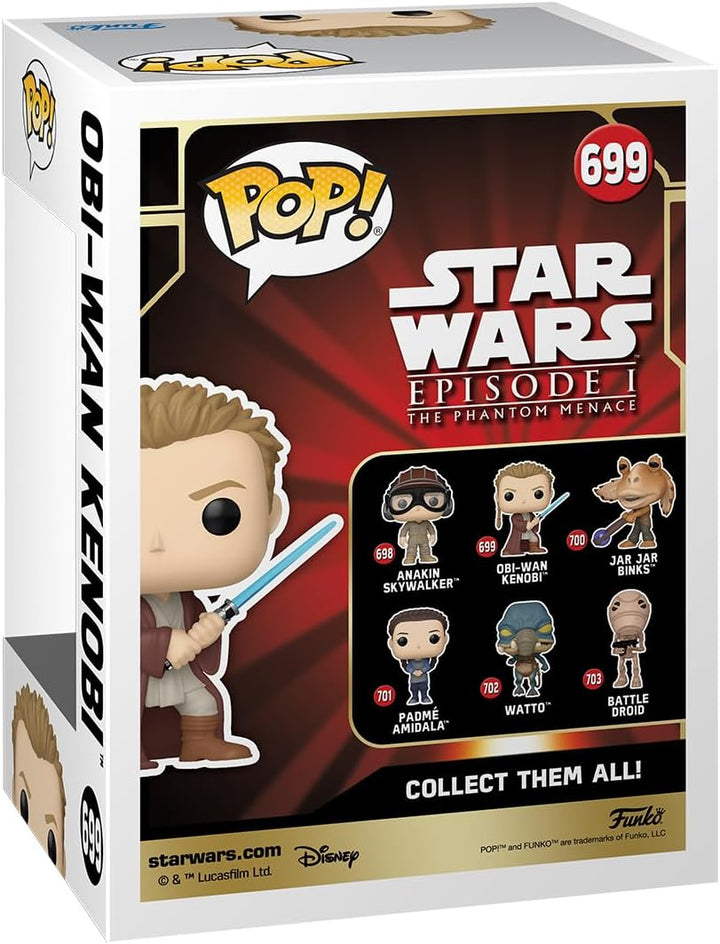 Funko Pop! Star Wars: Episode 1 The Phantom Menace - Obi-Wan Kenobi Vinyl Figure (76018)