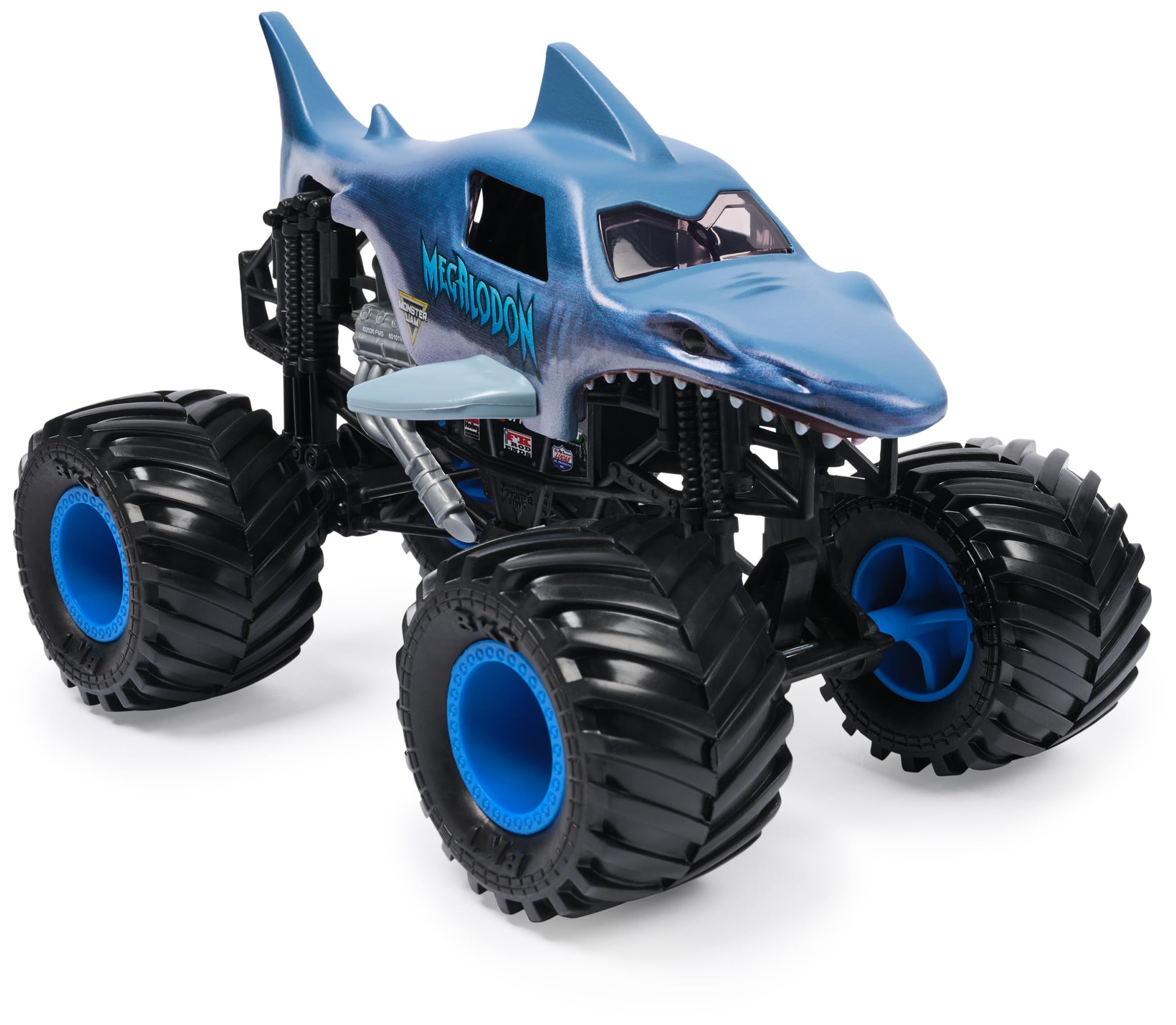 Monster Jam Megalodon Monster Truck - 1:24 Scale Die-Cast Vehicle | Working Suspension