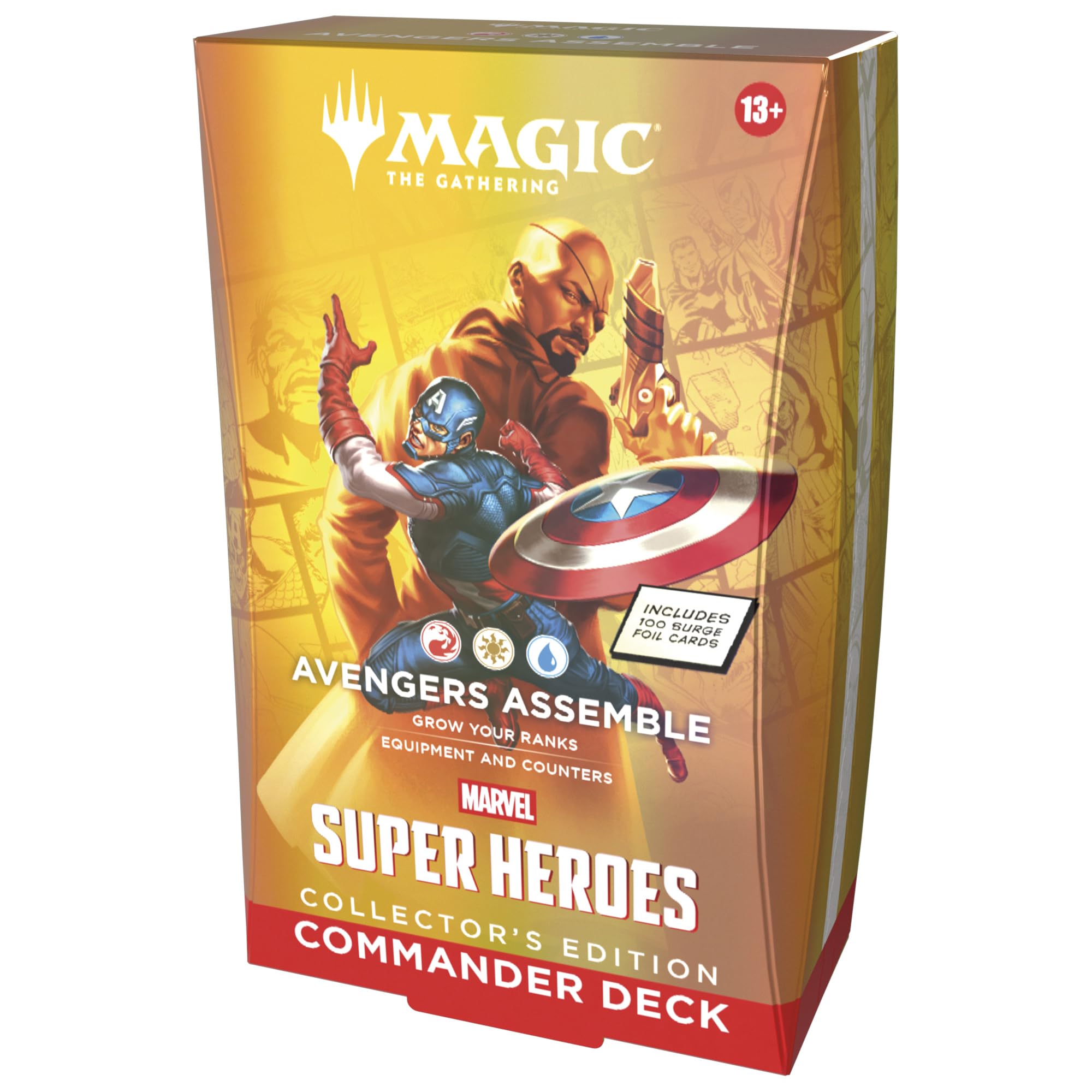 Magic: The Gathering - Marvel Super Heroes Collector’s Edition Commander Deck | All Surge Foil | Adult