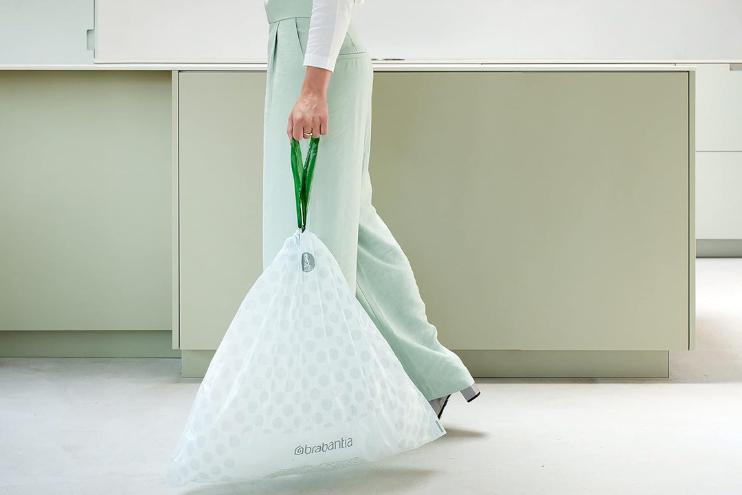 Brabantia PerfectFit Bin Liners Multipack Size B (5 Litre) Extra Strong Plastic with Tie-Tape