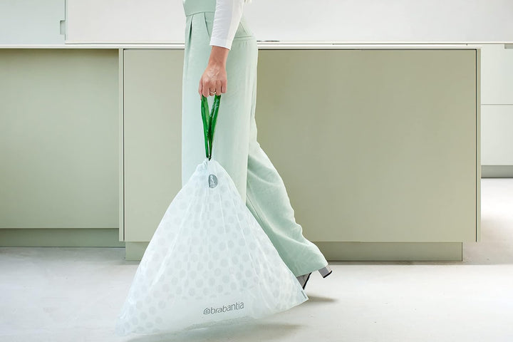 Brabantia - PerfectFit Bin Liners (Size A/3 Litre) Thick Plastic Trash Bags with Tie-Tape