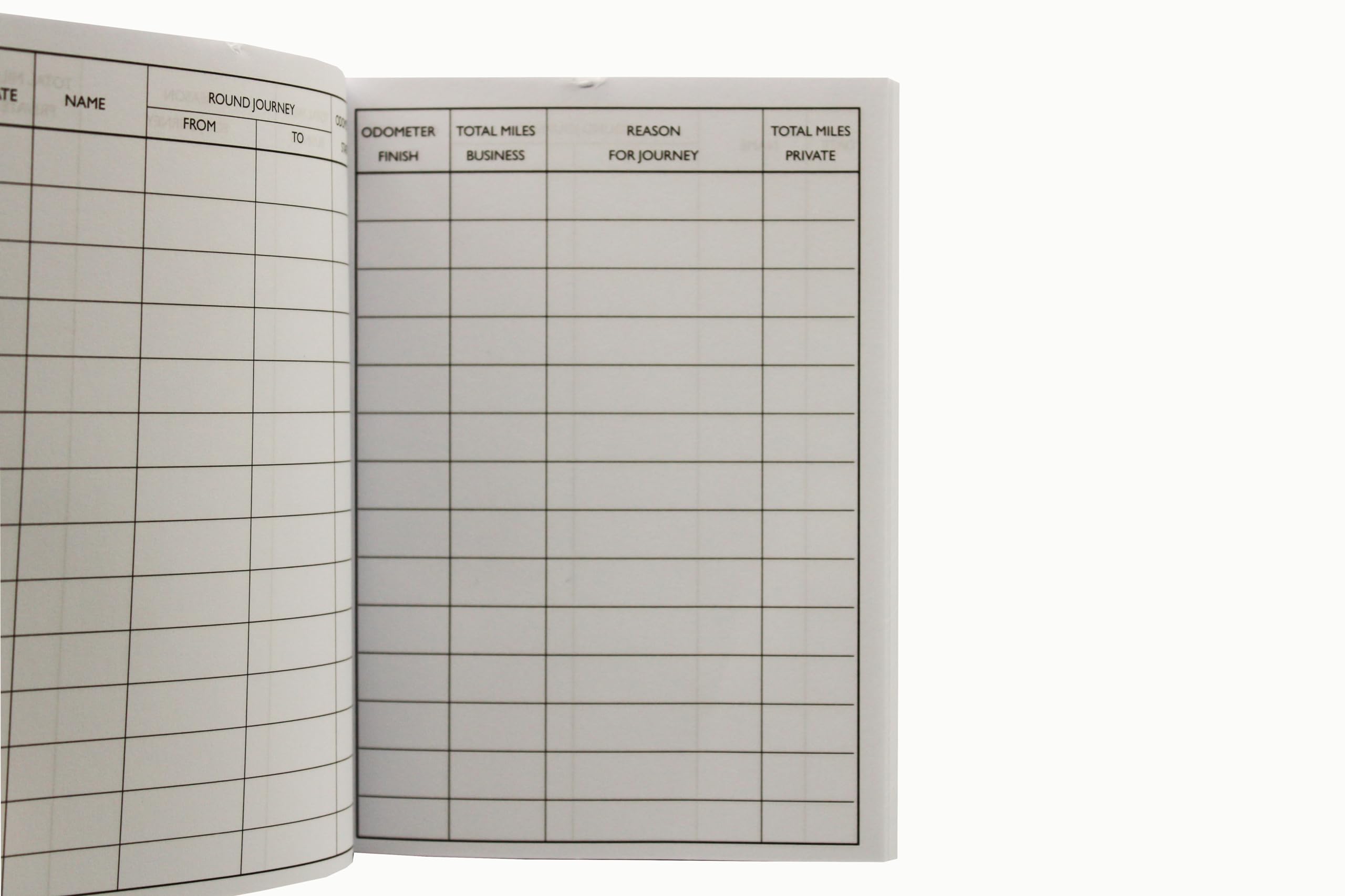 Exacompta Guildhall Vehicle Mileage Log Book - 60 Pages | 14 Entries/Page | Black Vinyl Cover 4