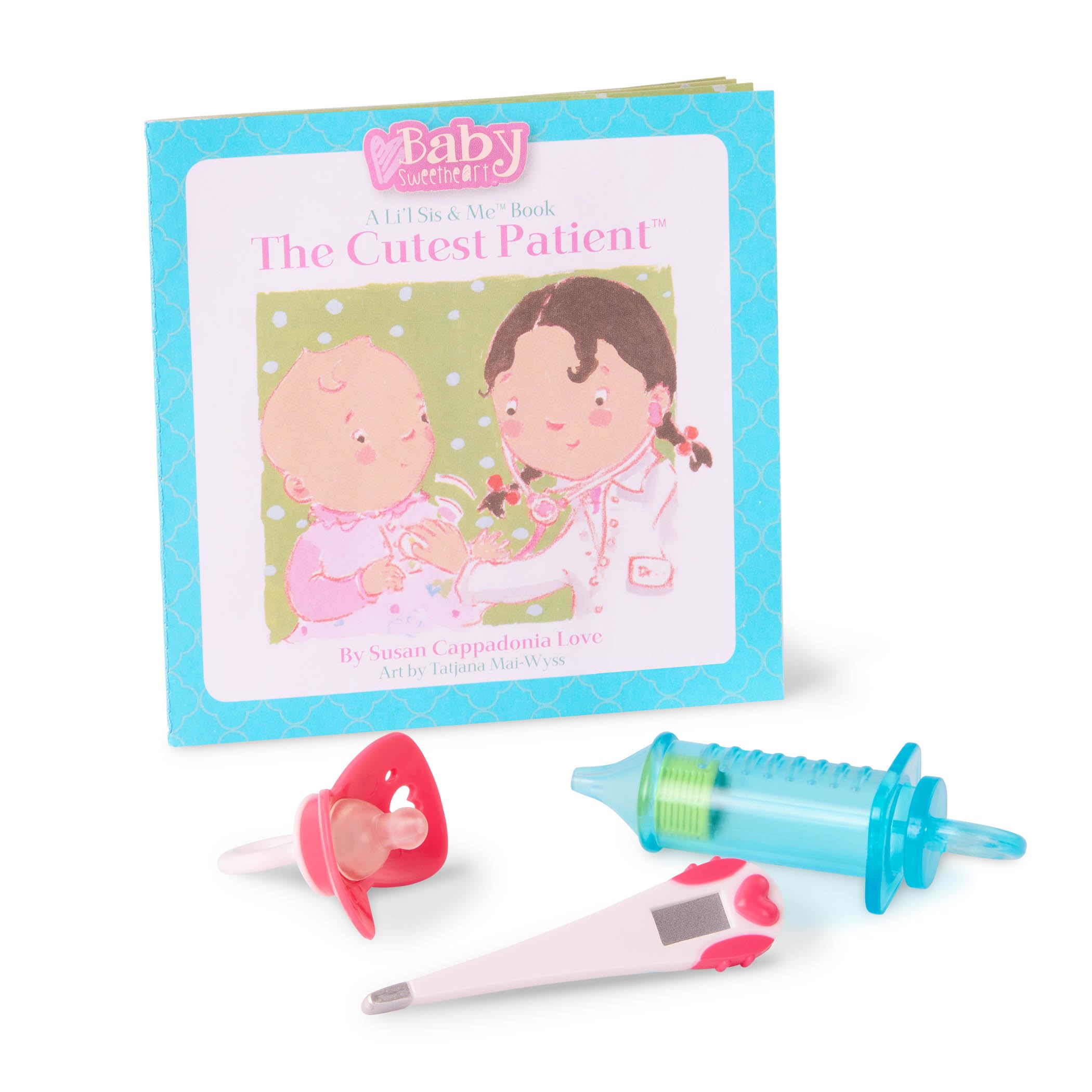 Baby Sweetheart Medical Time Doll - 12-Inch Soft Cuddle Doll with Storybook & Pretend Medical Accessories for Toddlers 3