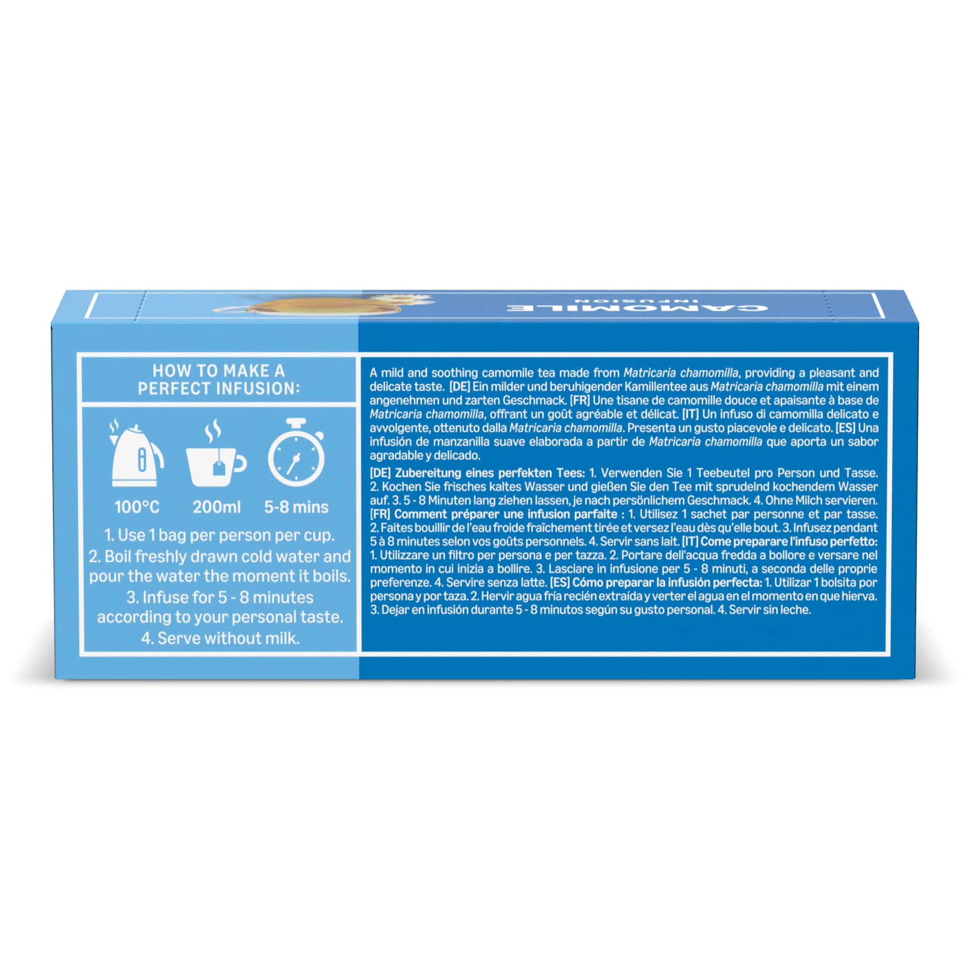 by Amazon Camomile Herbal Tea - Calming Infusion, Naturally Caffeine Free | 25 Double Chamber Bags 6