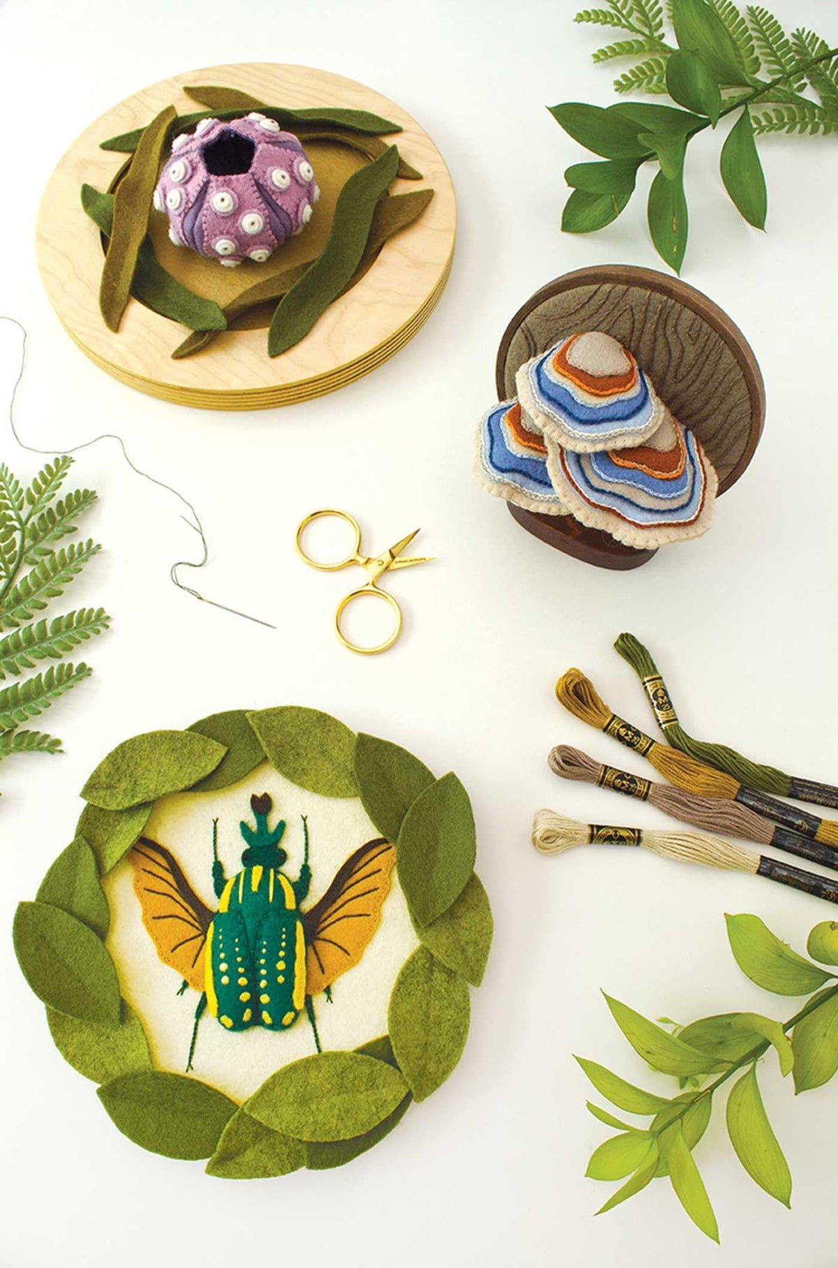 C&T Publishing Felt & Thread: 3-D Appliqué & Embroidery - 160 Pages, Paperback 4