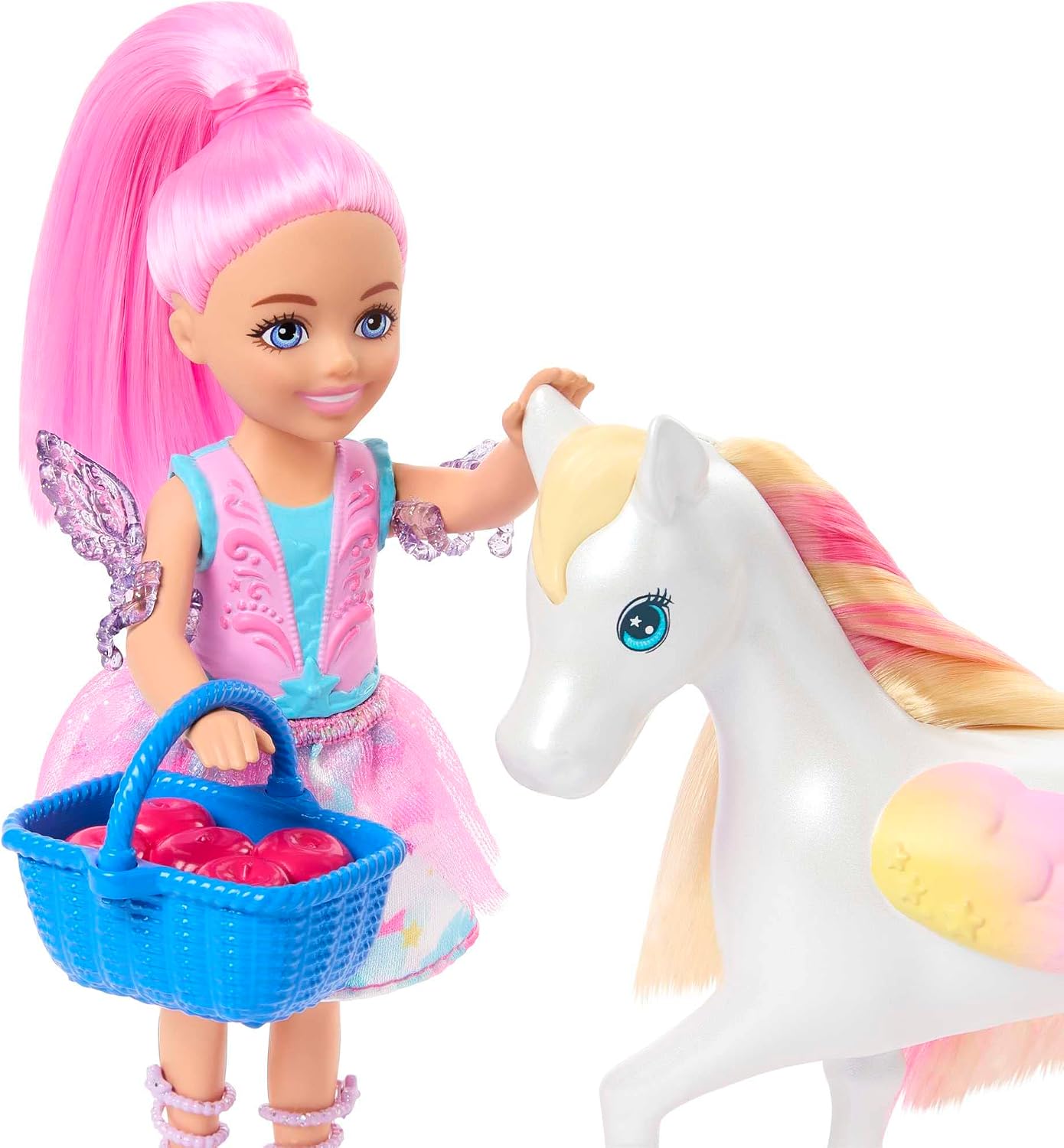 Barbie Chelsea Barbie Doll and Pegasus Playset, Horse Toys, Barbie A Touch of Ma 3