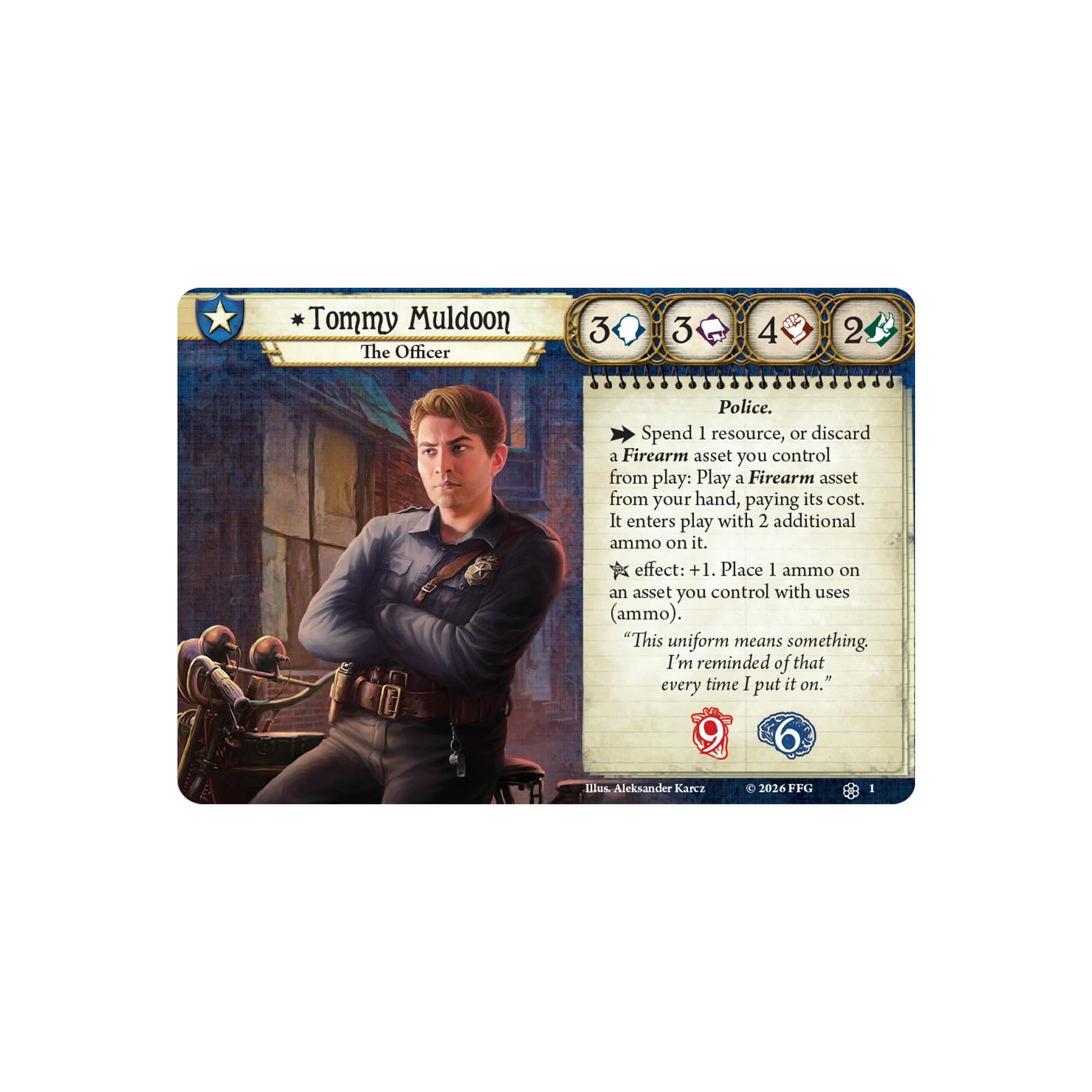 Asmodee Arkham Horror Tommy Muldoon Investigator Deck - Ages 14+ 2