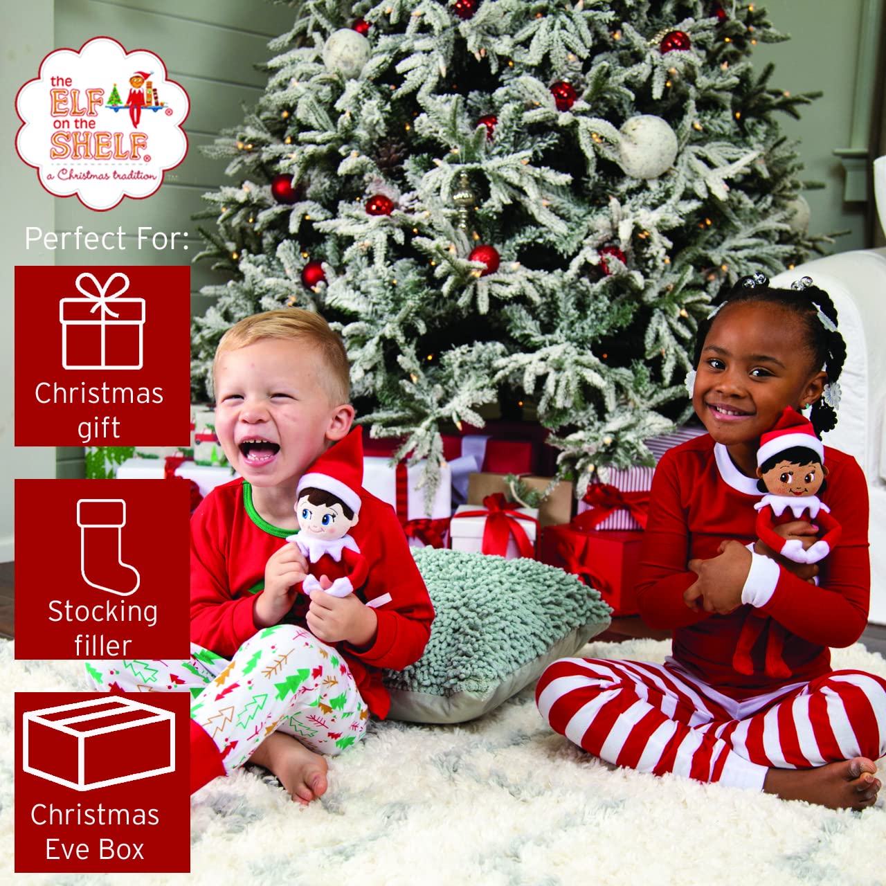 Elf on the Shelf Plushee Pal Snuggler - 12-inch Cuddly Plush Girl Elf 12