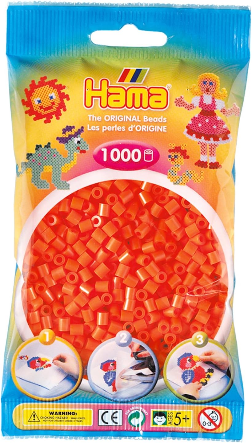 Hama - Orange Midi Beads (1000 pcs)