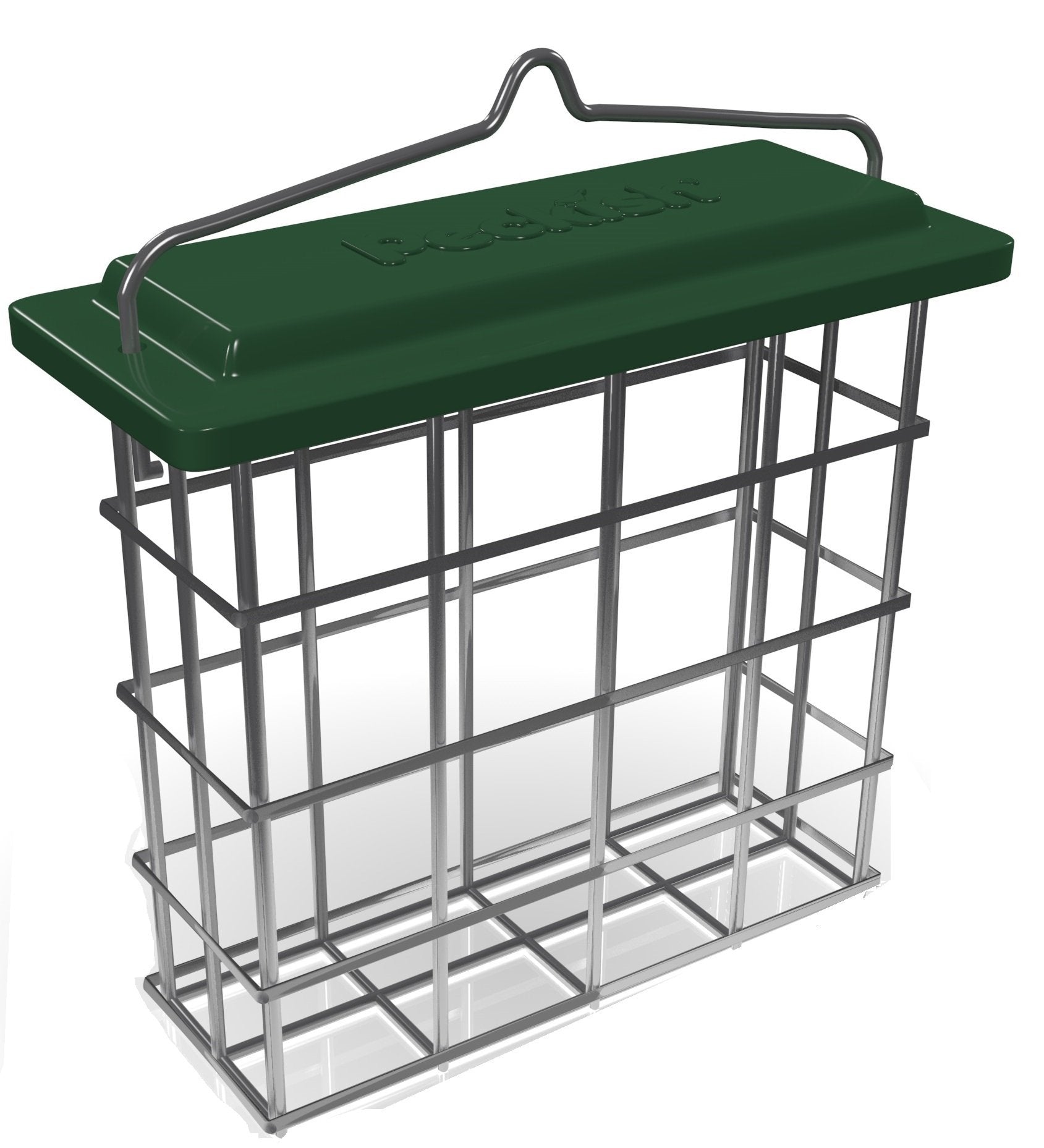 Peckish All Weather Suet Cake Feeder - Strong Metal Construction | Weather Resistant | Holds One Suet Block