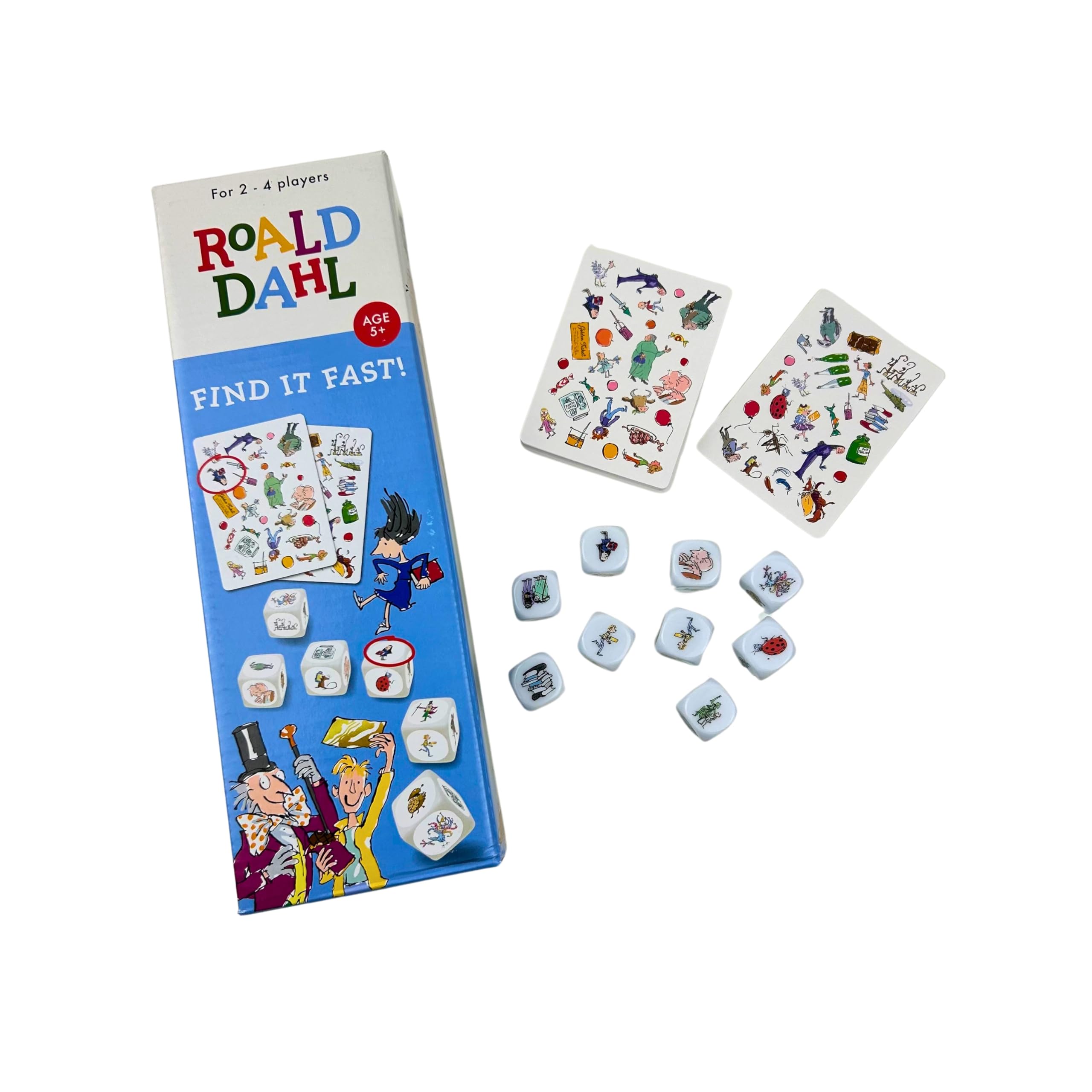 Paul Lamond Roald Dahl Find It Fast Matching Card Game | Ages 5+ | 2-4 Players | Quick-Paced 3