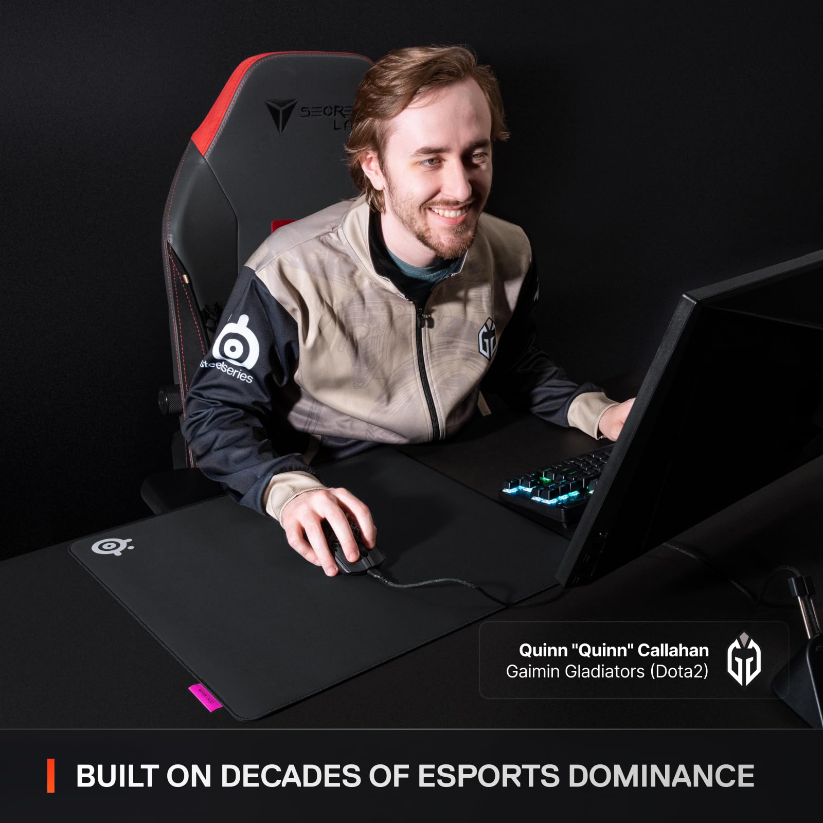 SteelSeries QcK L Gaming Mousepad - Speed Surface | 490x420mm | 3.5mm Thick 8