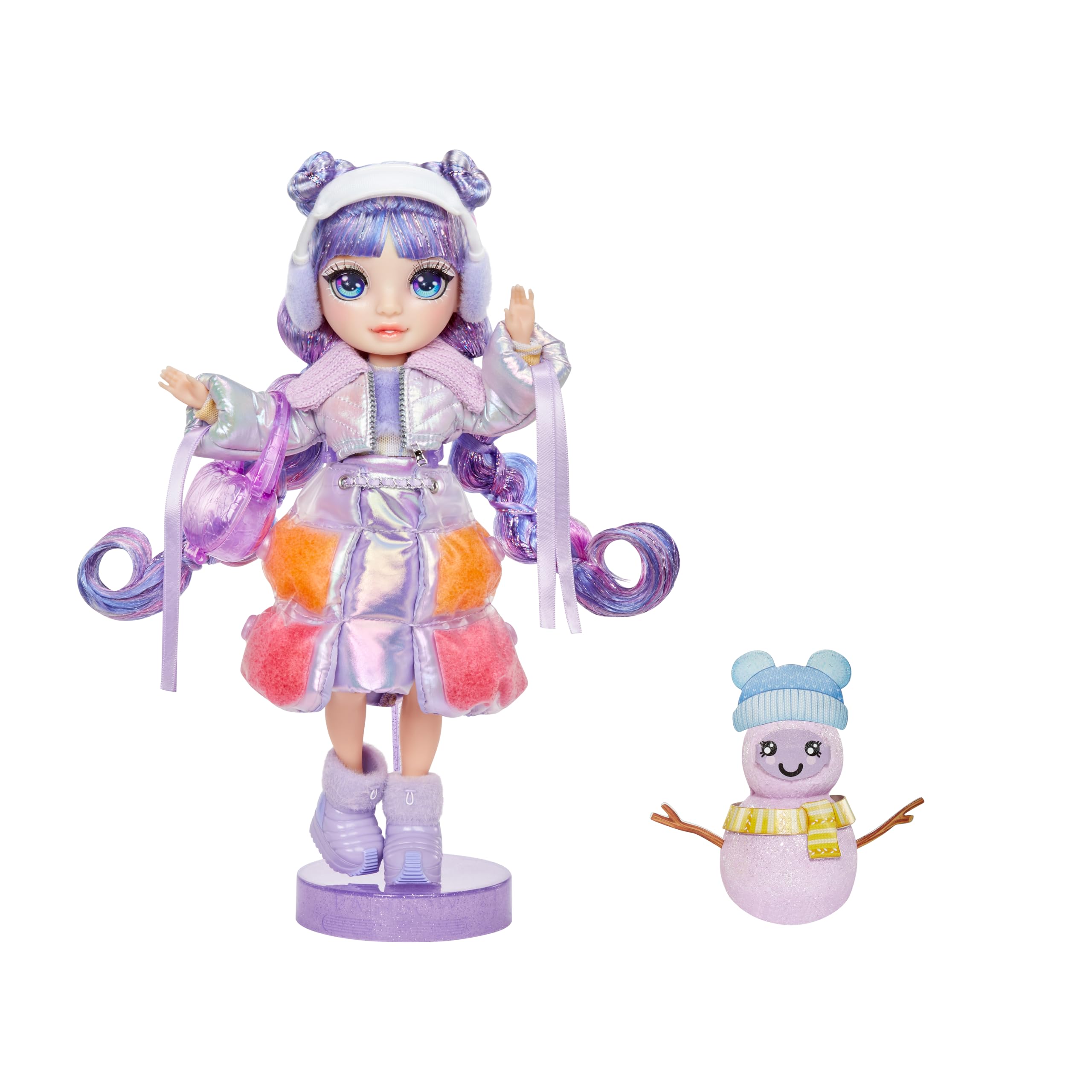 Rainbow High Violet (Purple) Fashion Doll - 28 cm | Magical Snow Feature | Includes Snowman Kit | Ages 4-12 7