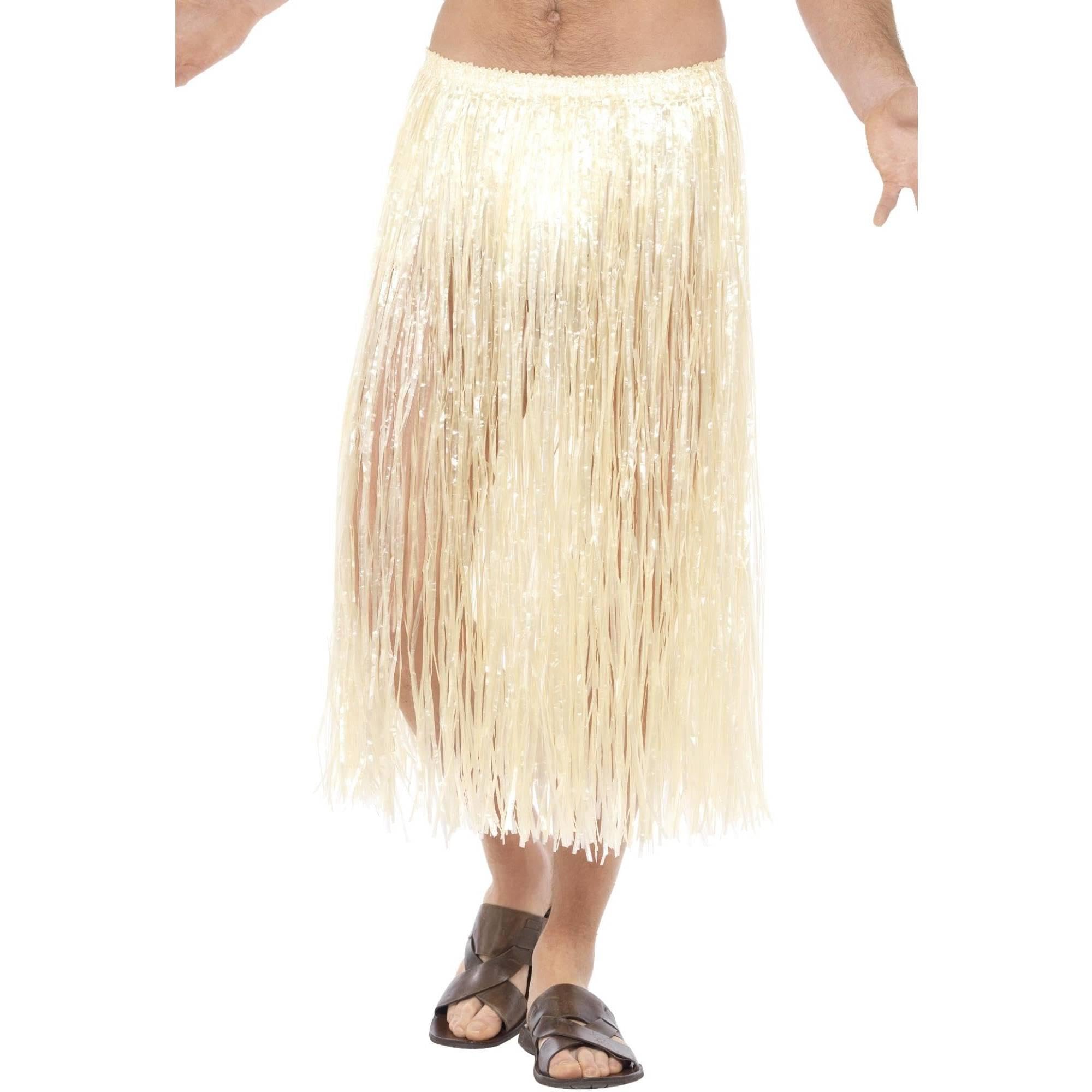 Smiffys Hawaiian Hula Skirt - Natural, One Size | Adjustable Waistband | 75cm Length 2