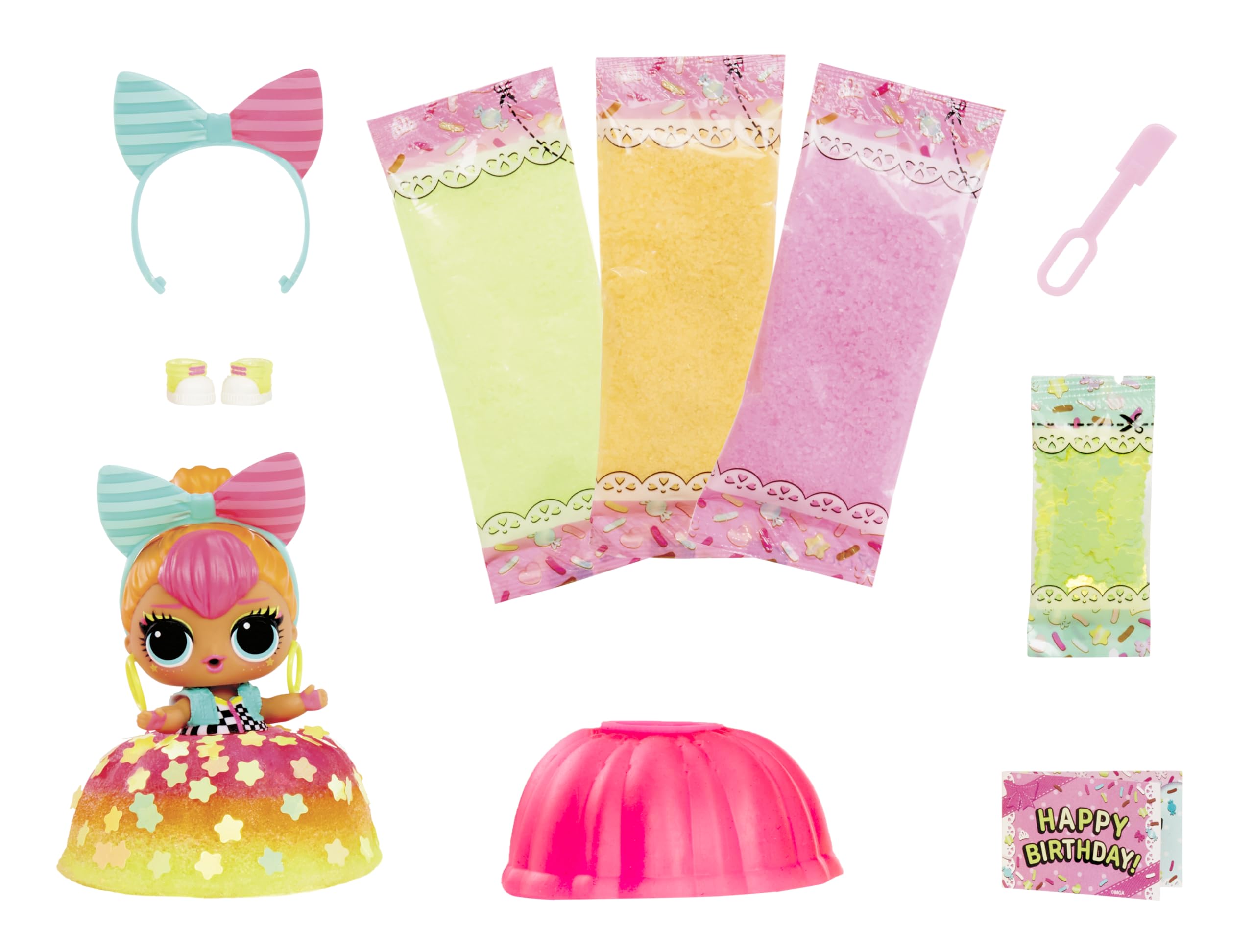 L.O.L. Surprise! Mix & Make Birthday Cake Tots - DIY Cake Dress Doll Playset for Ages 3+ 2