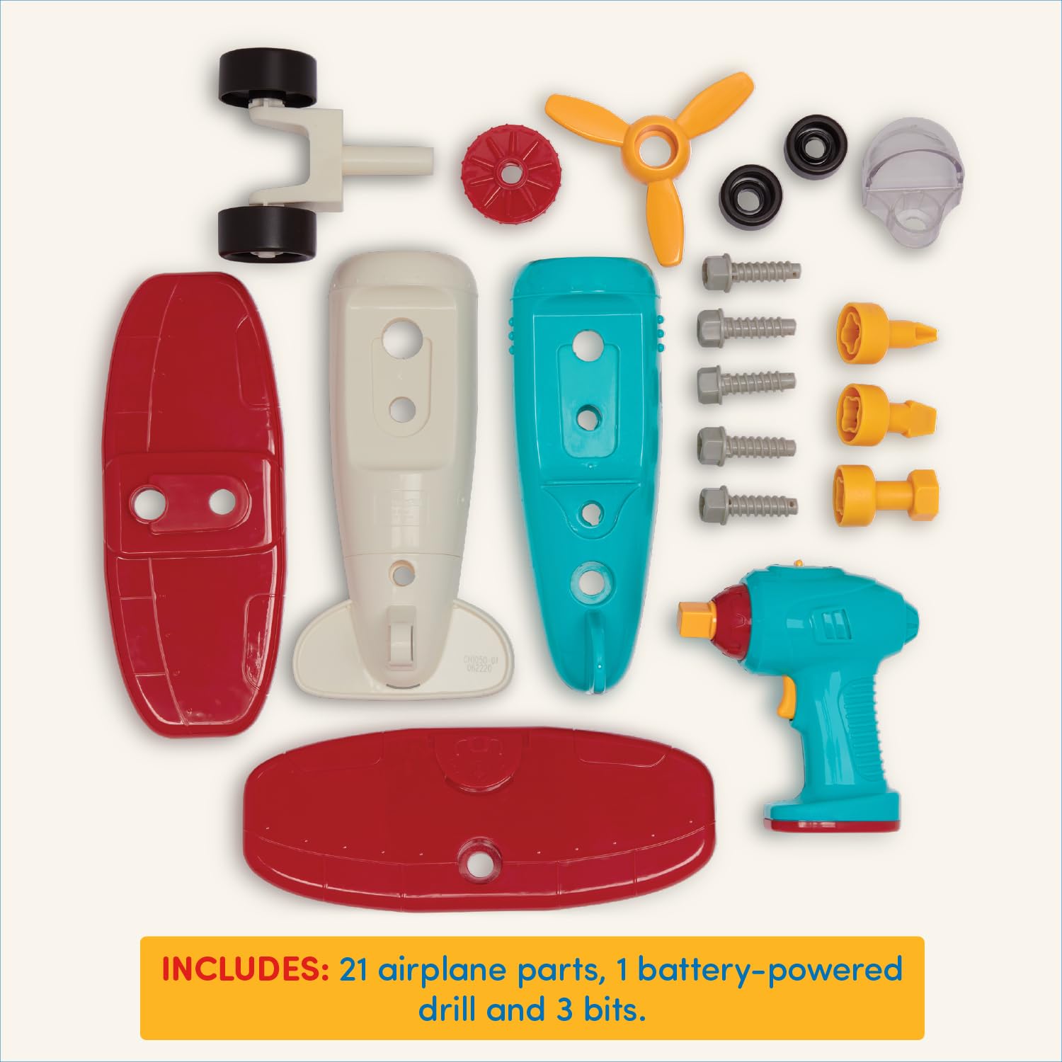 Battat Take-Apart Airplane Playset - 25 Pieces, Ages 3+ 5