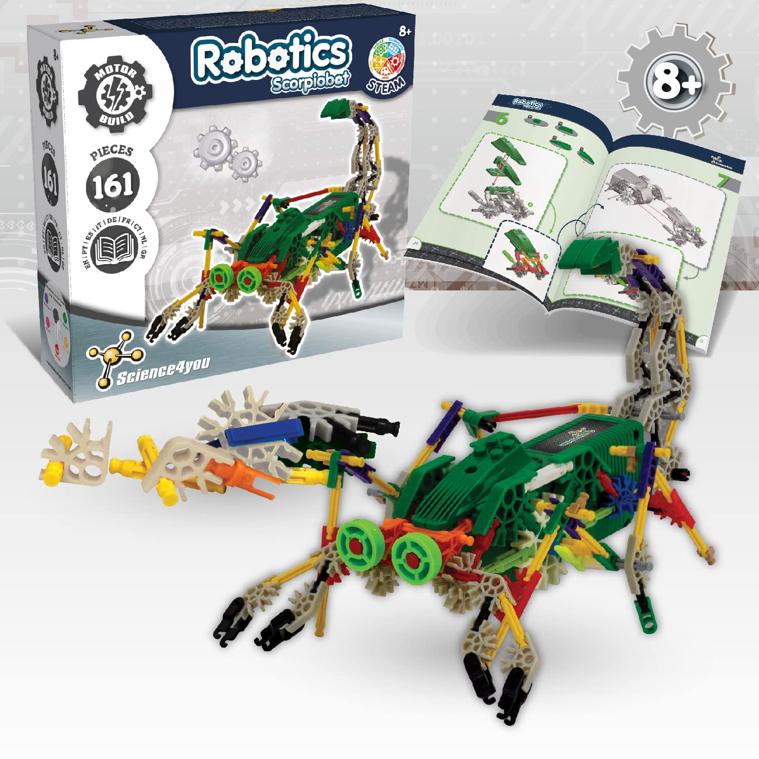 Science4you Robotics Scorpiobot - STEM Building Kit for Kids 8-14 9