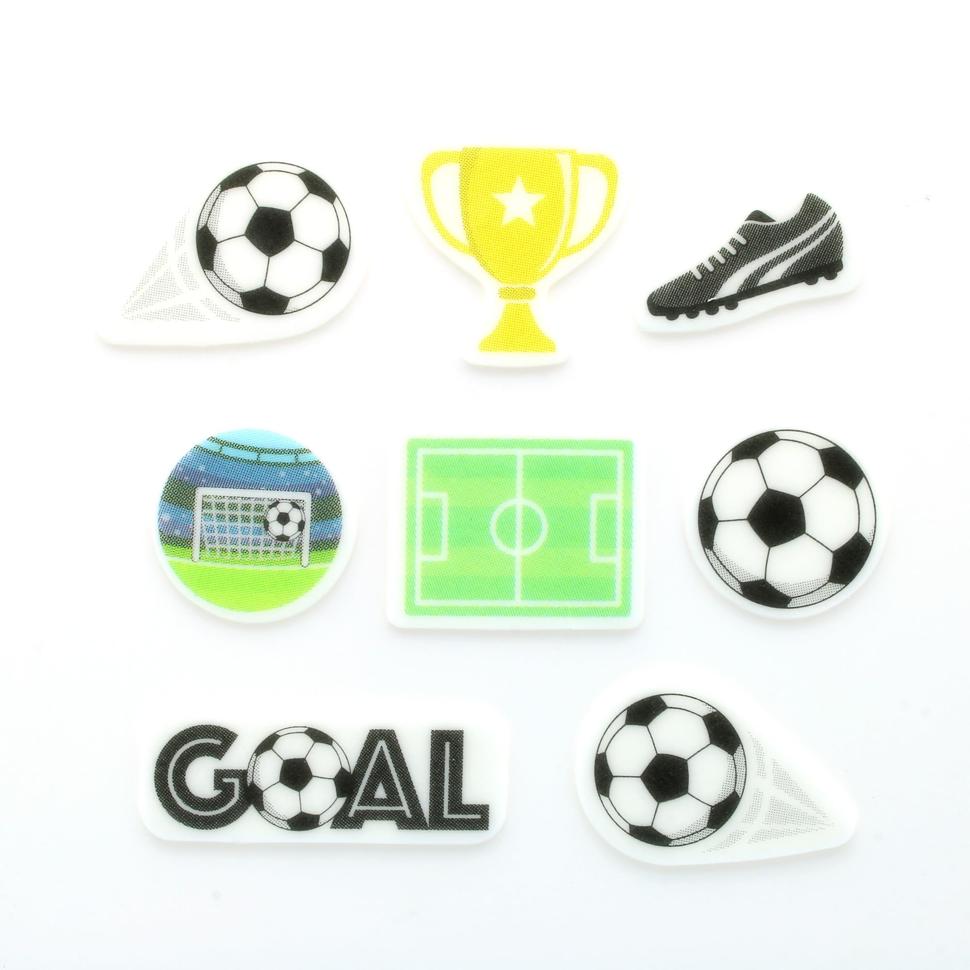 Culpitt Football Edible Cupcake Toppers - 32 Pack Printed Fondant Decorations for Cakes 2