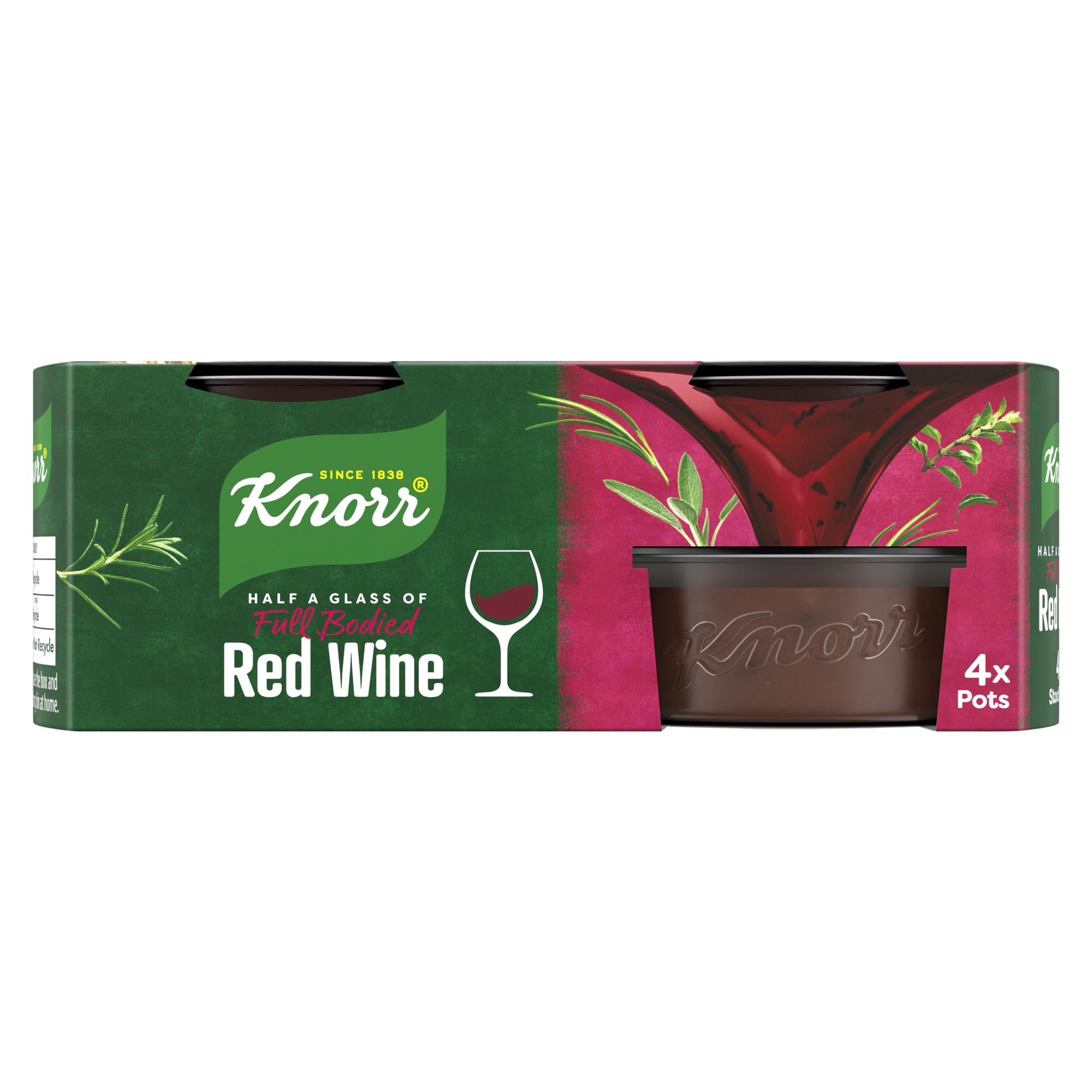 Knorr Red Wine Stock Pots - Gluten Free, Vegan, 4 Pots 2