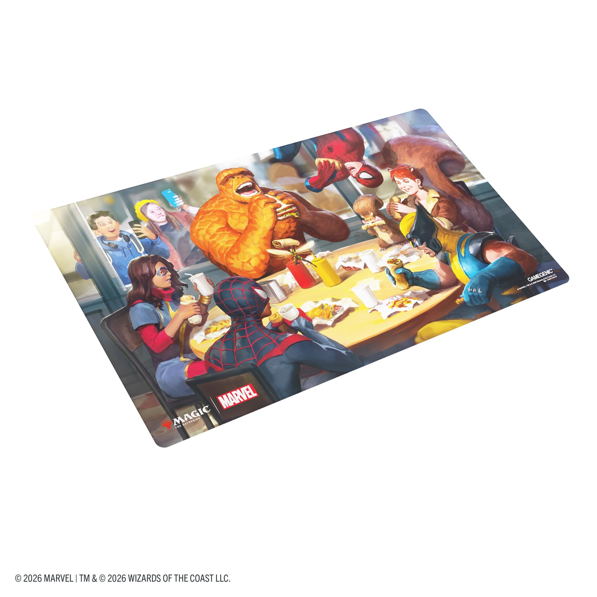 Gamegenic Magic: The Gathering Marvel Super Heroes Prime Playmat - Heroic Feast | Official Marvel Design | 13+ Years