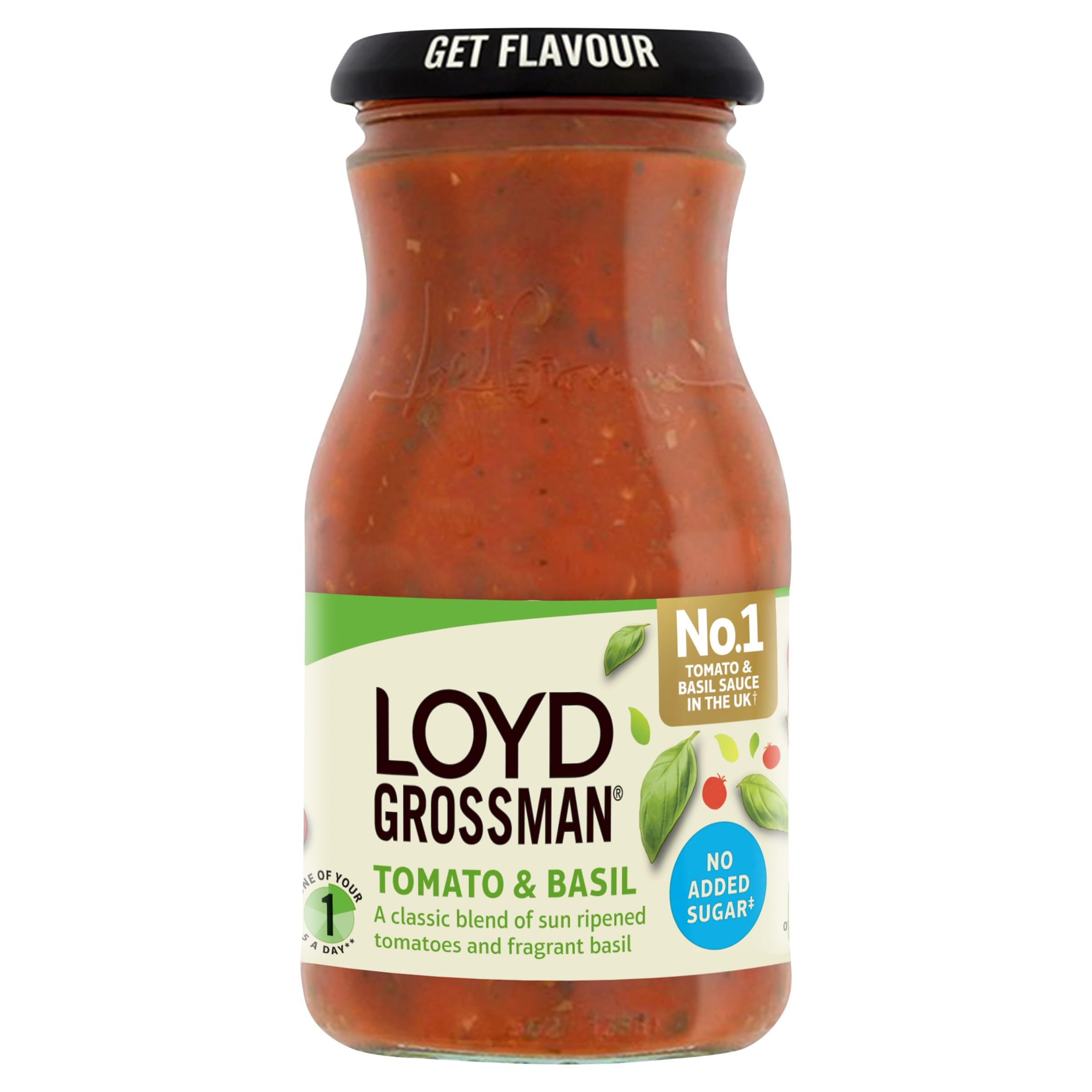 Loyd Grossman - No Added Sugar Italian Tomato & Basil Sauce 350g Jar 4