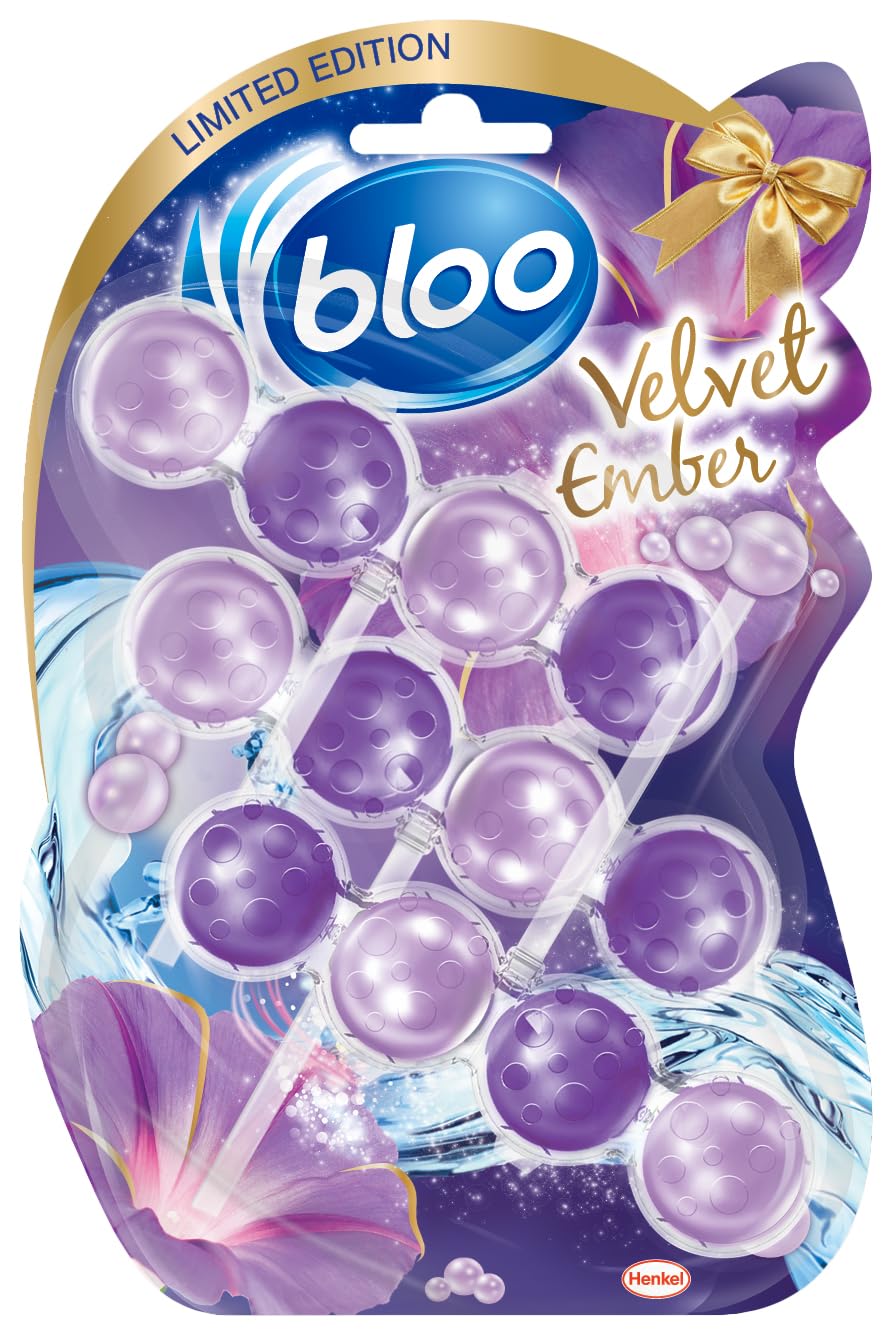Bloo Limited Edition Velvet Ember Toilet Rim Block - 4 Function Formula | 3x50g 1